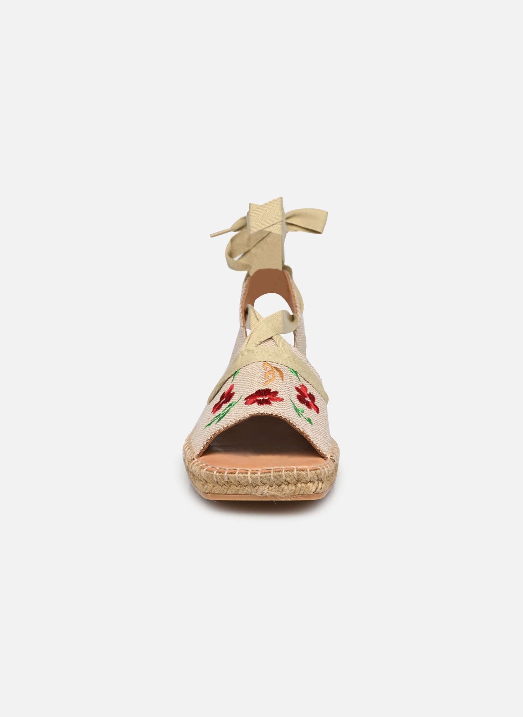 Espadrilles compensées et plateformes Nerane Flower femme beige Naguisa Espadrilles compensées et plateformes Nerane Flower femme beige BRICK
