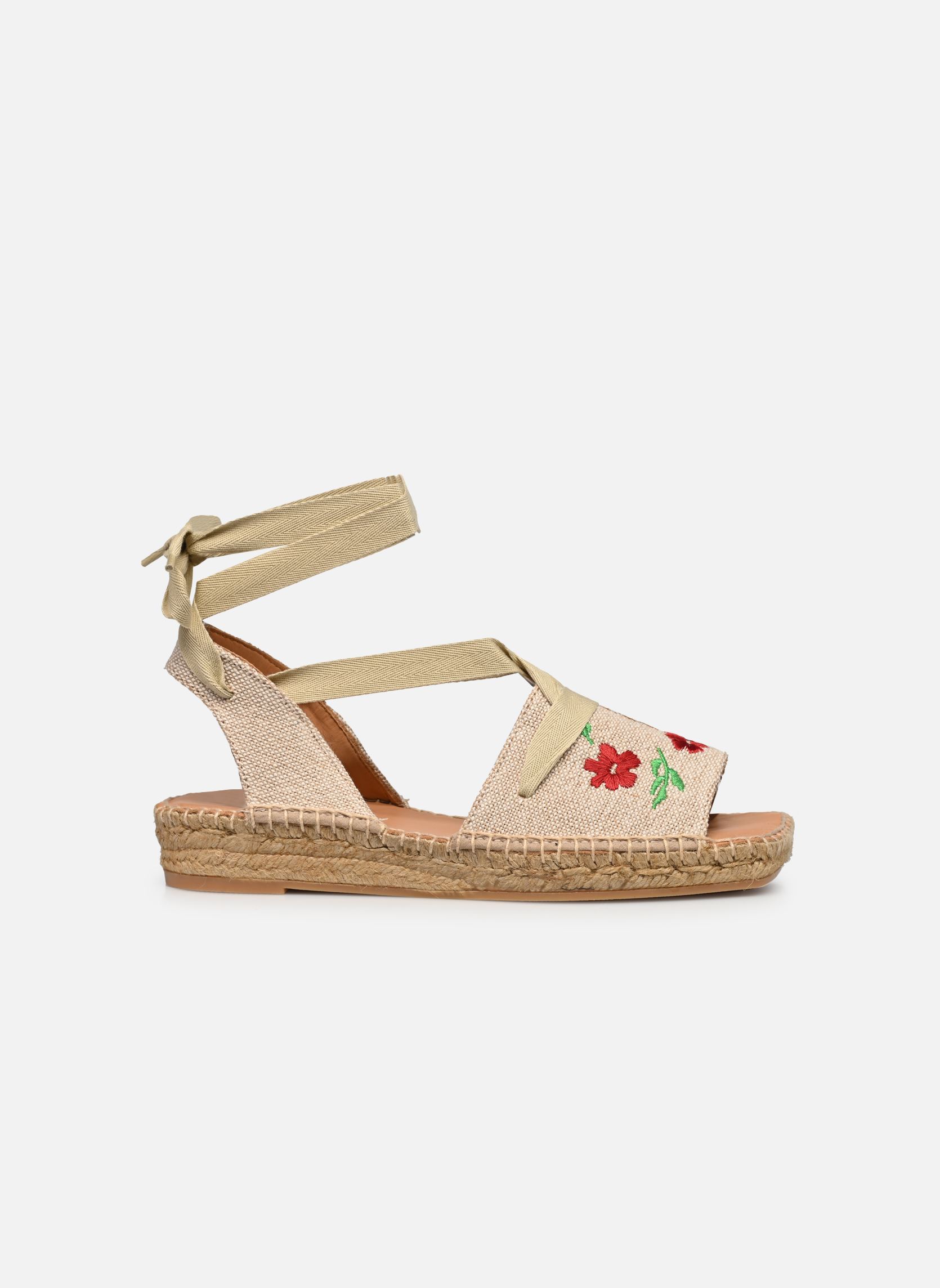 Espadrilles compensées et plateformes Nerane Flower femme beige Naguisa Espadrilles compensées et plateformes Nerane Flower femme beige BRICK