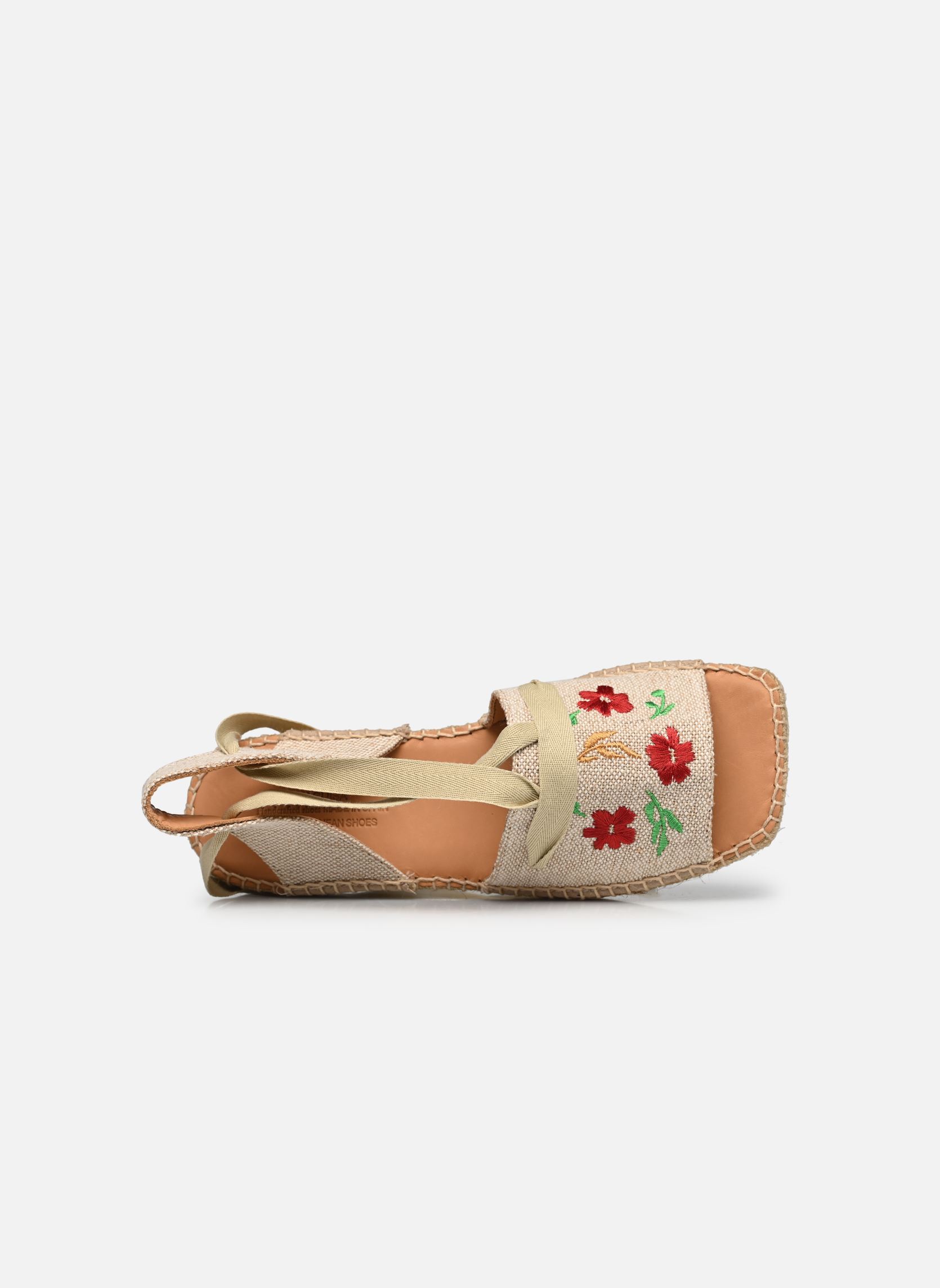 Espadrilles compensées et plateformes Nerane Flower femme beige Naguisa Espadrilles compensées et plateformes Nerane Flower femme beige BRICK
