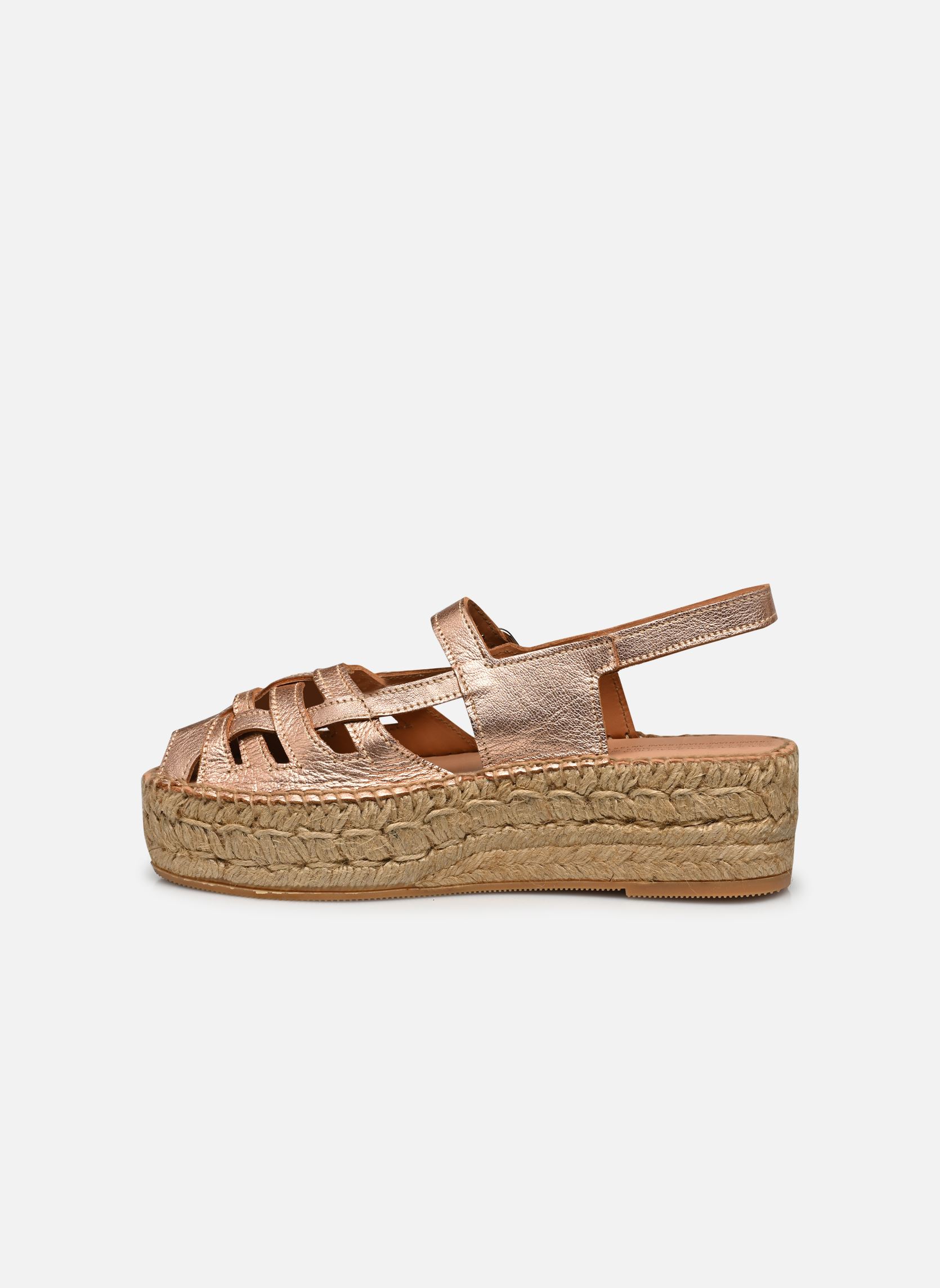 Espadrilles compensées et plateformes Thalis Double femme rose Naguisa Espadrilles compensées et plateformes Thalis Double femme rose ROSE