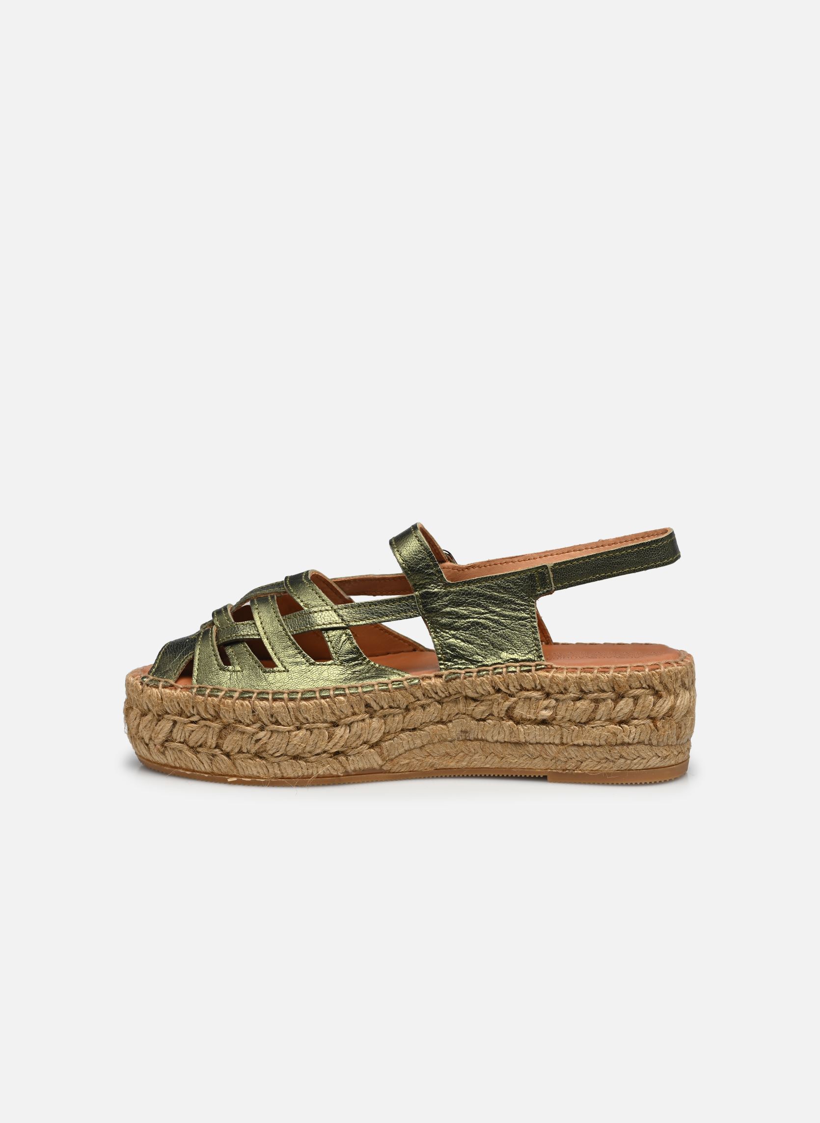 Keil- und Plateau-Espadrilles Thalis Double damen grün Naguisa Keil- und Plateau-Espadrilles Thalis Double damen grün OLIVE METAL