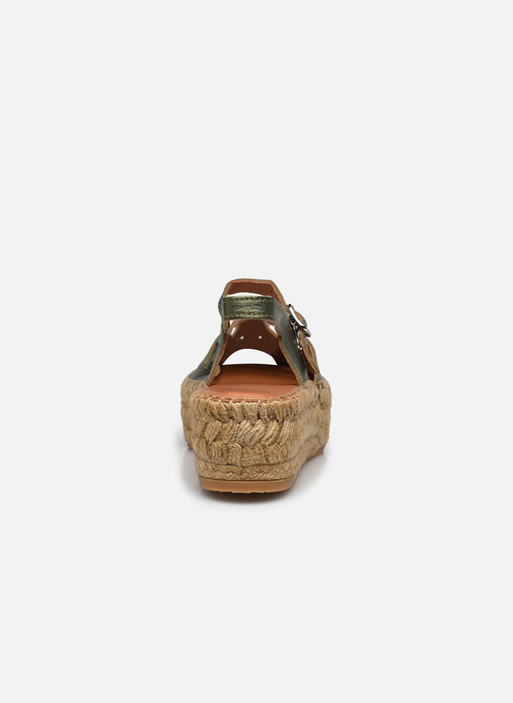 Keil- und Plateau-Espadrilles Thalis Double damen grün Naguisa Keil- und Plateau-Espadrilles Thalis Double damen grün OLIVE METAL