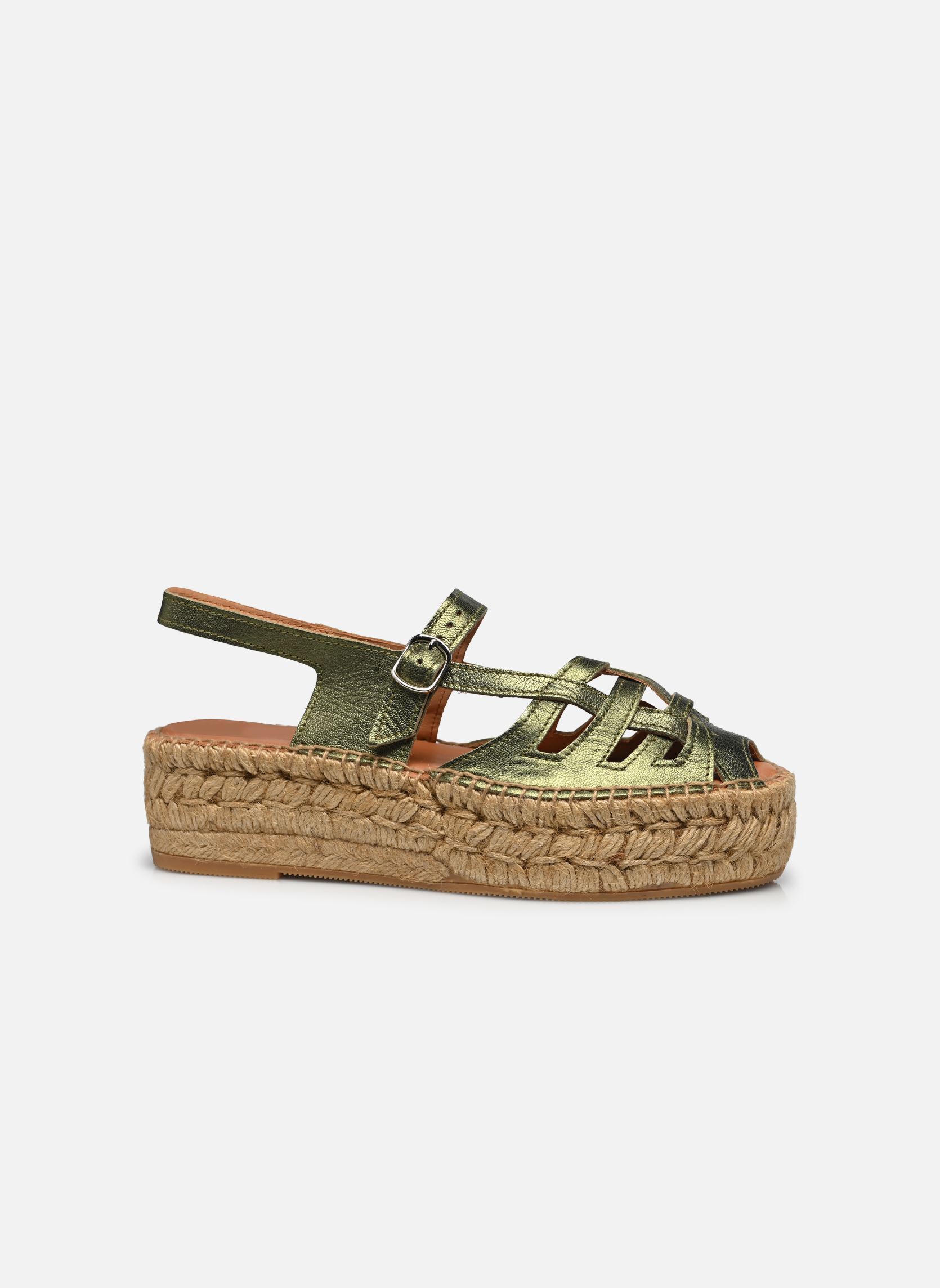 Keil- und Plateau-Espadrilles Thalis Double damen grün Naguisa Keil- und Plateau-Espadrilles Thalis Double damen grün OLIVE METAL