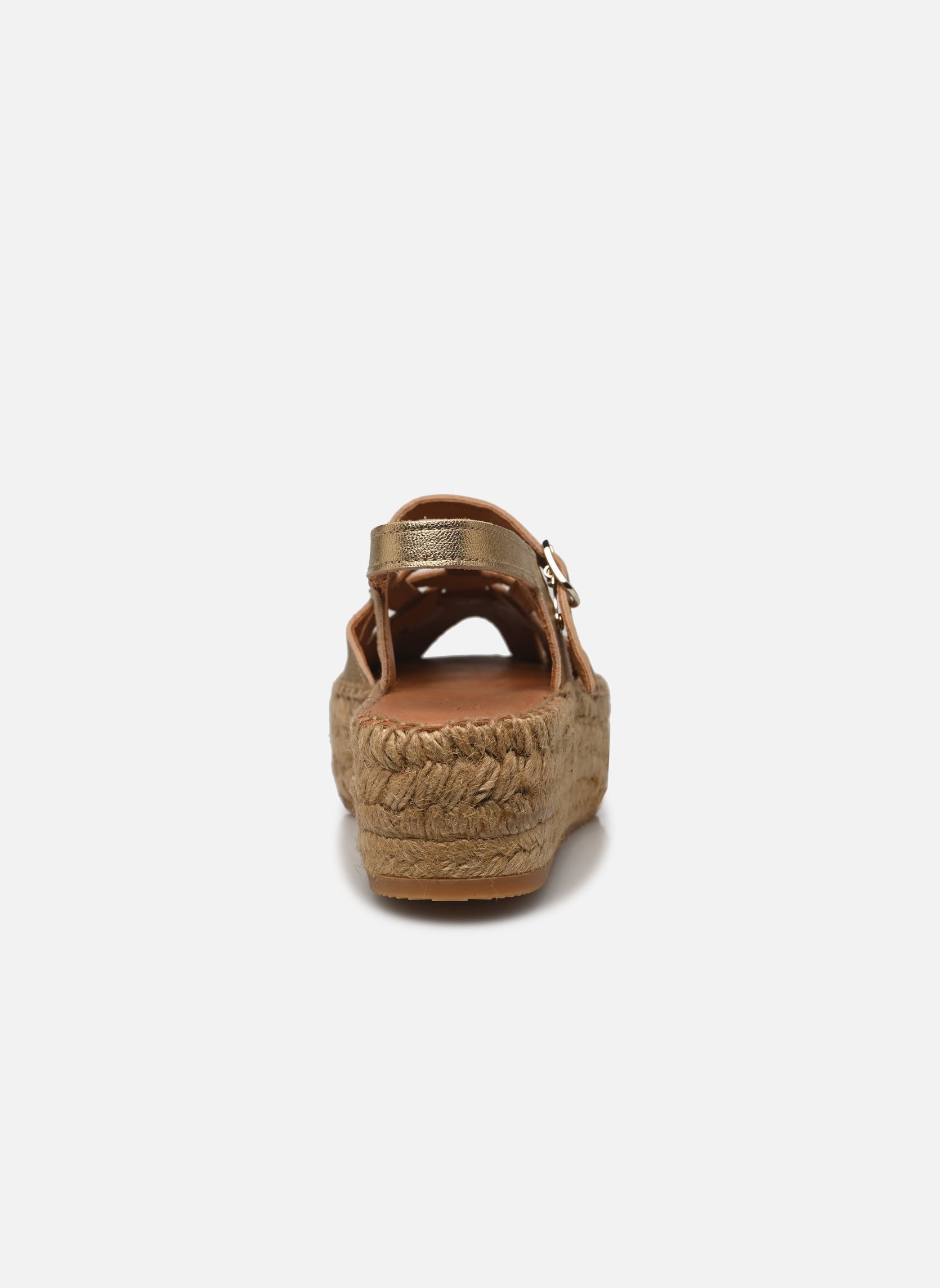 Espadrilles compensées et plateformes Thalis Double femme or et bronze Naguisa Espadrilles compensées et plateformes Thalis Double femme or et bronze LIGHT GOLD NEW