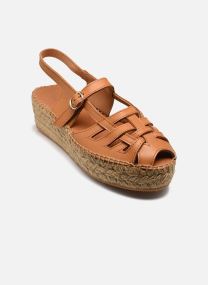 Keil- und Plateau-Espadrilles Thalis Double damen blau