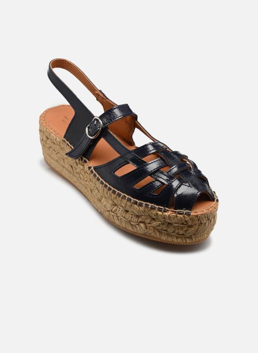 Naguisa Keil- und Plateau-Espadrilles Thalis Double damen blau