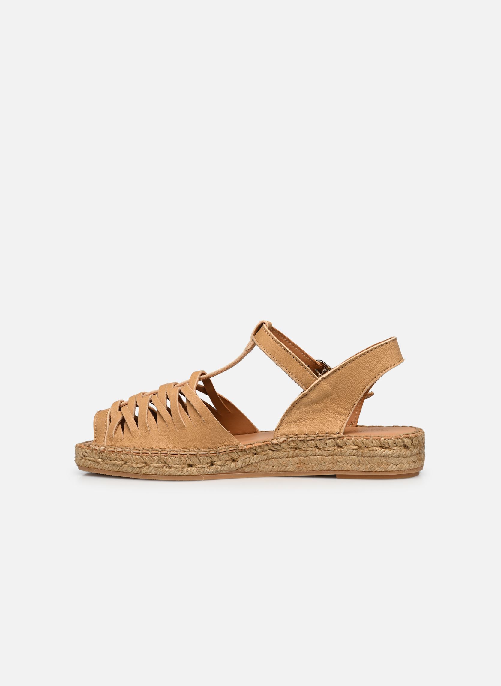 Espadrilles plates Fois femme marron Naguisa Espadrilles plates Fois femme marron CAMEL