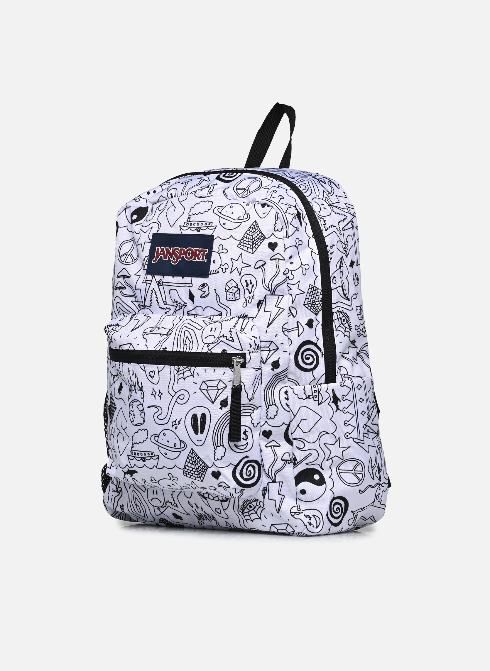 Sacs à dos Cross Town blanc Jansport Sacs à dos Cross Town blanc BROKEN BROADCAST