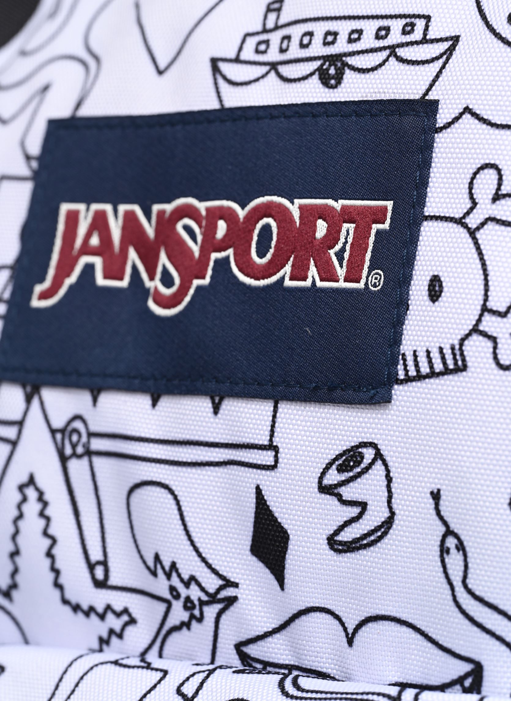 Sacs à dos Cross Town blanc Jansport Sacs à dos Cross Town blanc BROKEN BROADCAST