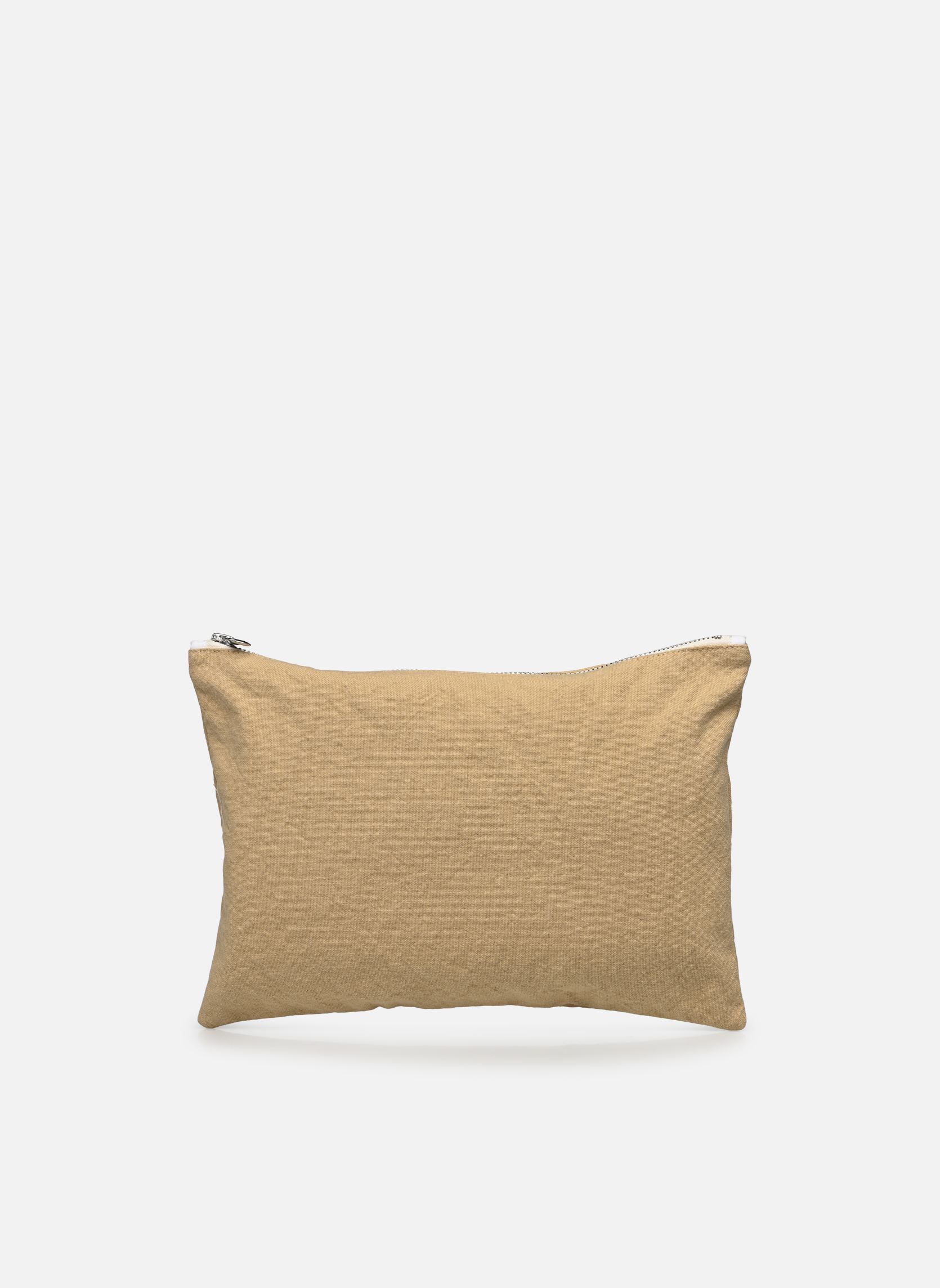 Pochettes Barbette - The Cool Pouch- Recycled Cott femme marron RIVE DROITE PARIS Pochettes Barbette - The Cool Pouch- Recycled Cott femme marron Sand