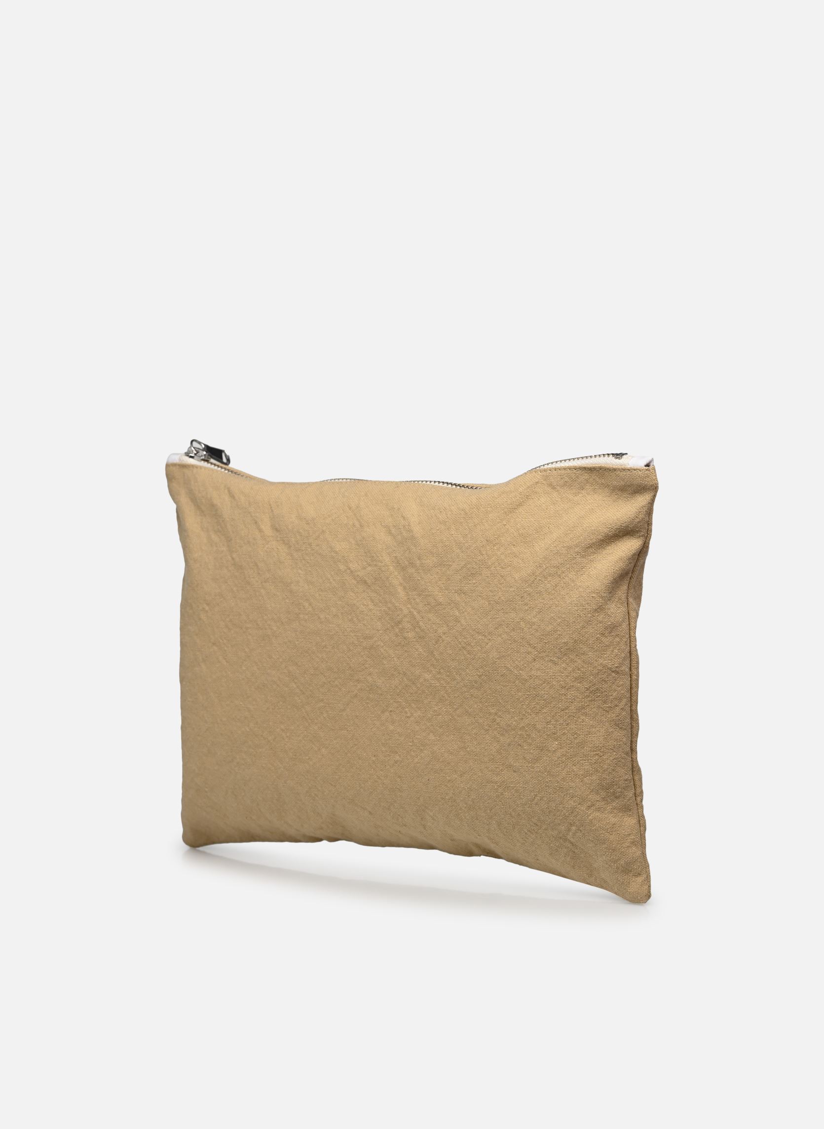 Pochettes Barbette - The Cool Pouch- Recycled Cott femme marron RIVE DROITE PARIS Pochettes Barbette - The Cool Pouch- Recycled Cott femme marron Sand