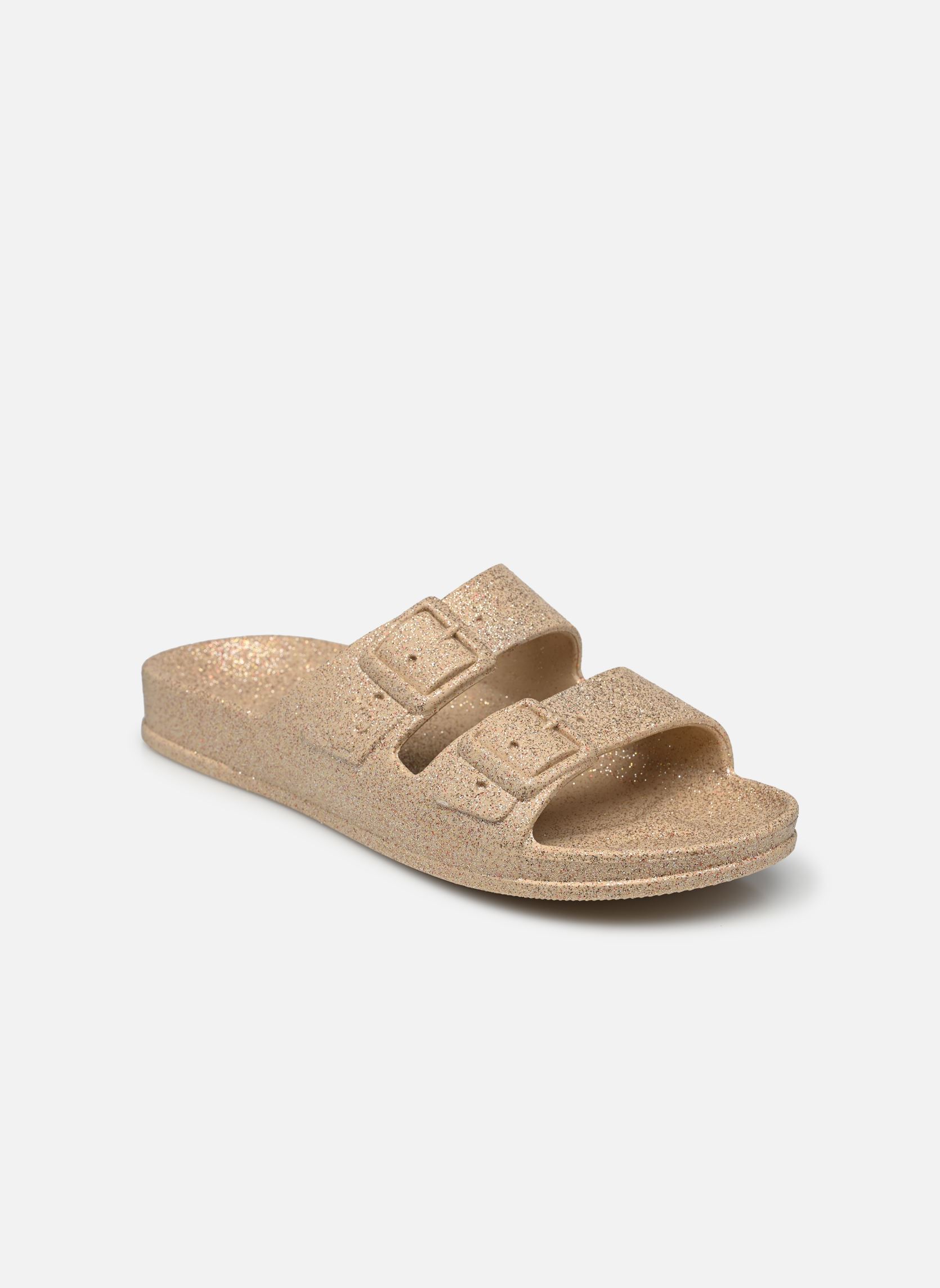 Pantoletten Carioca damen gold und bronze Cacatoès Pantoletten Carioca damen gold und bronze Sand