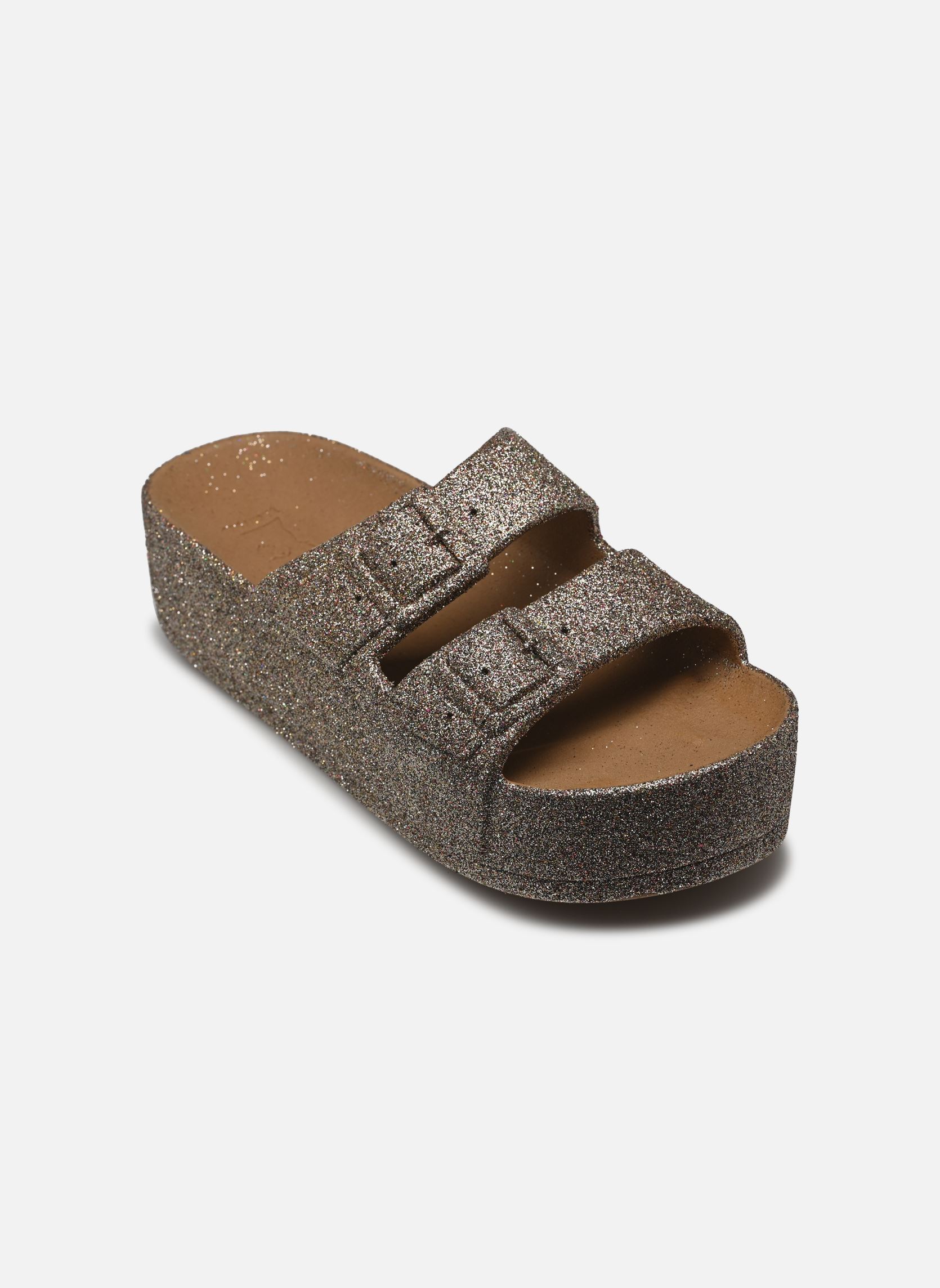 Sandales compensées et plateformes Caipirinha femme marron Cacatoès Sandales compensées et plateformes Caipirinha femme marron Glitter CAMEL MULTICO