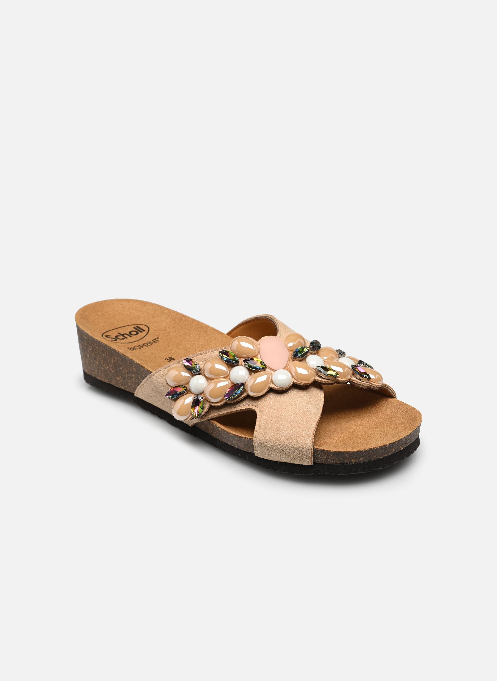 Mules PALAU CROSS COMFORT femme beige Scholl Mules PALAU CROSS COMFORT femme beige Beige / Multi