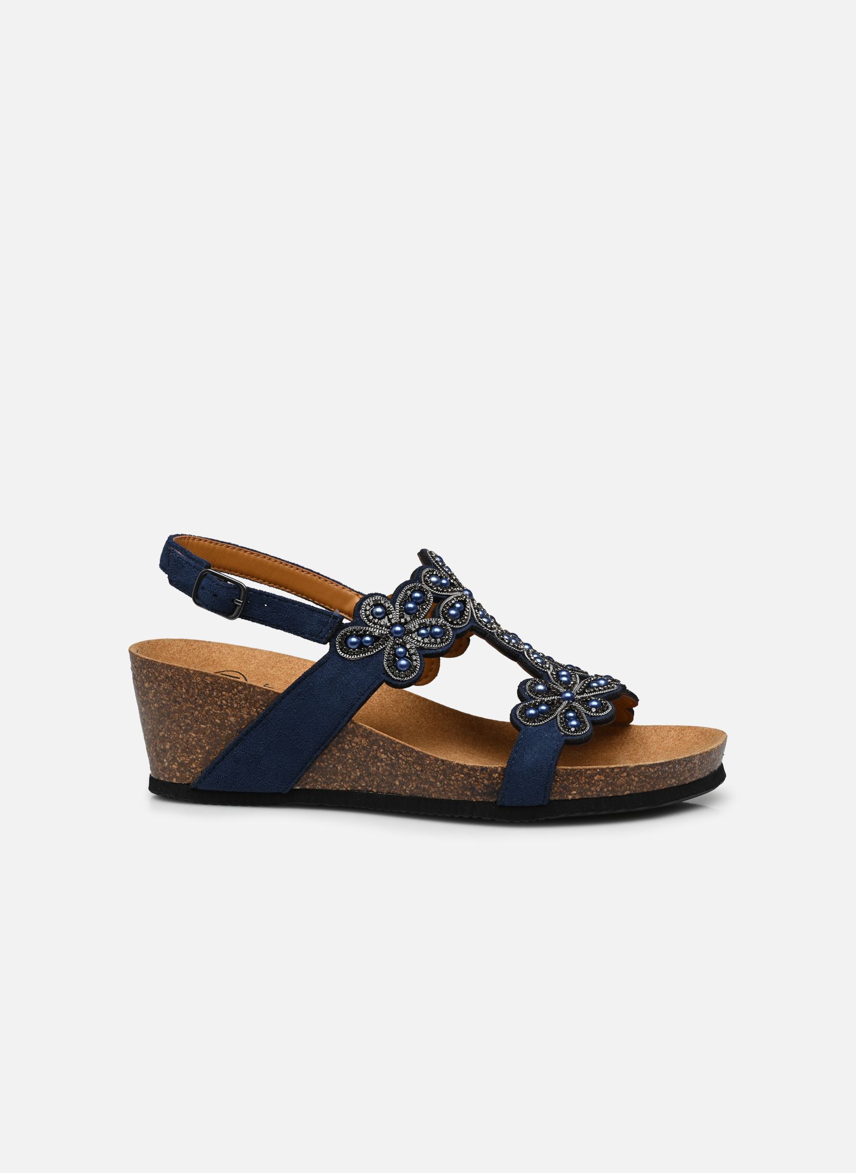 Sandali con zeppa e plateau PALINURO T-BAR SANDAL COMFORT donna blu Scholl Sandali con zeppa e plateau PALINURO T-BAR SANDAL COMFORT donna blu Navy Blue
