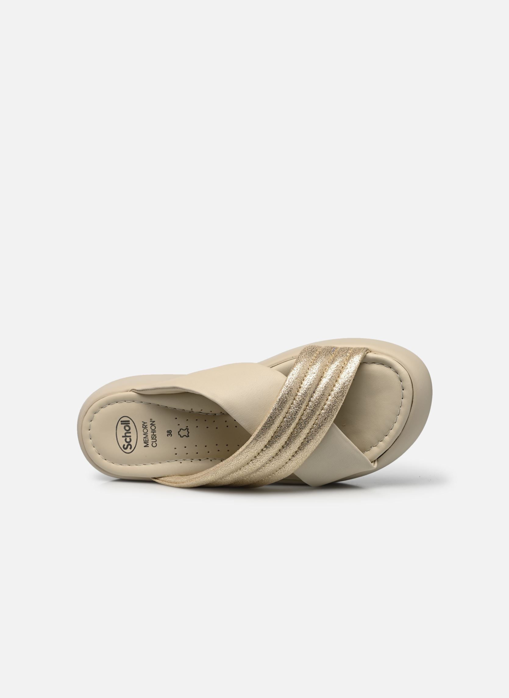 Mules BOCA CROSS COMFORT femme or et bronze Scholl Mules BOCA CROSS COMFORT femme or et bronze Platinum (Gold)