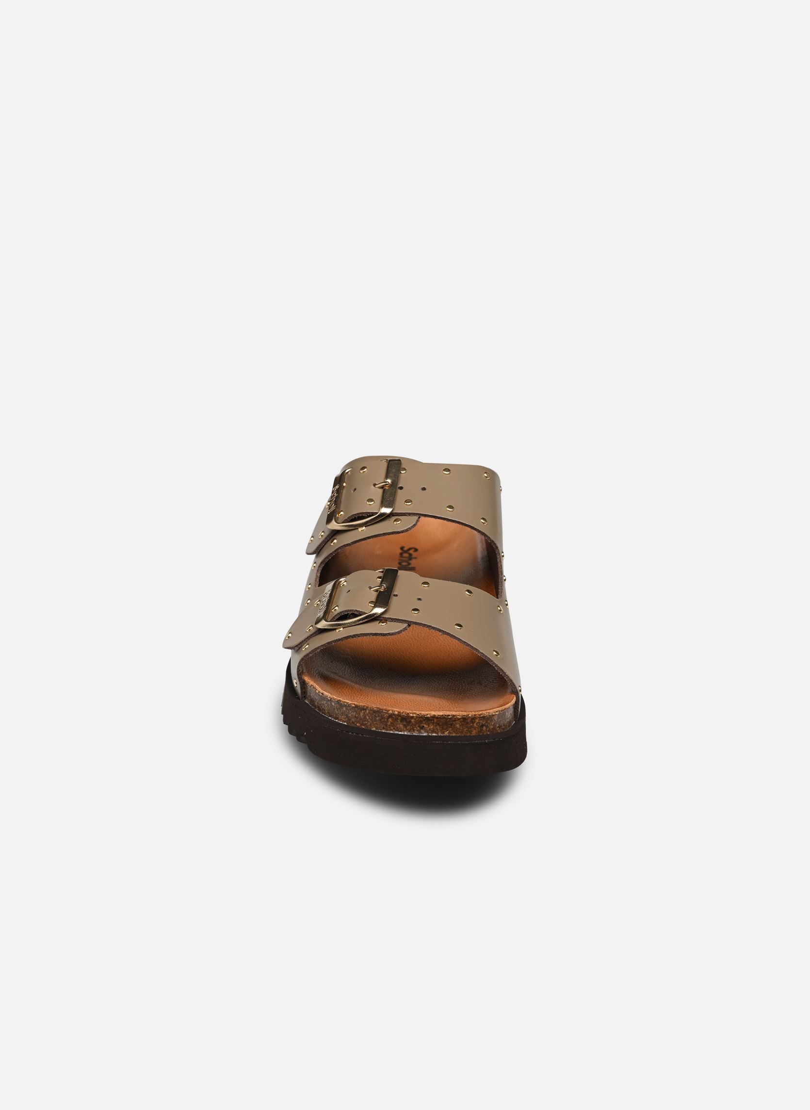 Mules BEATRIZ COLLECTION femme marron Scholl Mules BEATRIZ COLLECTION femme marron TAUPE LEATHER + STUDS