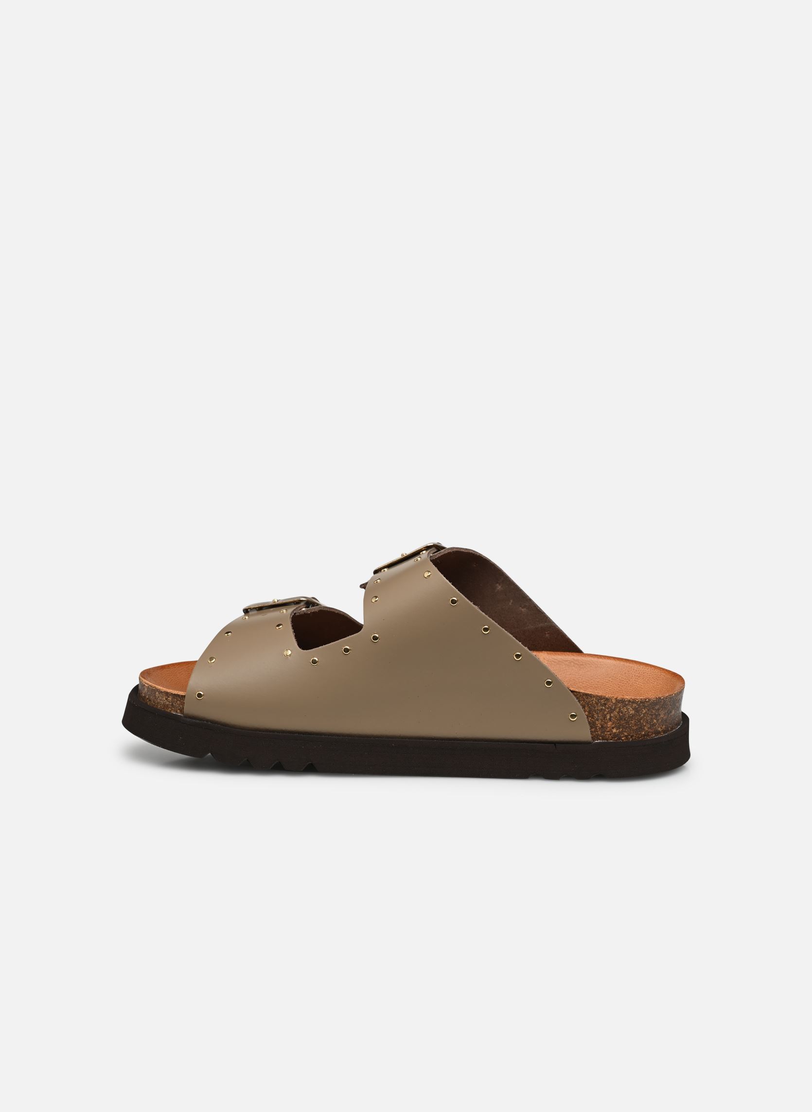 Mules BEATRIZ COLLECTION femme marron Scholl Mules BEATRIZ COLLECTION femme marron TAUPE LEATHER + STUDS