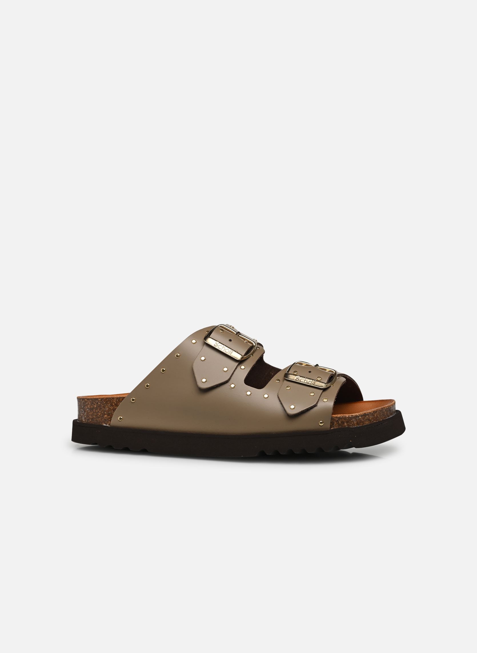 Mules BEATRIZ COLLECTION femme marron Scholl Mules BEATRIZ COLLECTION femme marron TAUPE LEATHER + STUDS