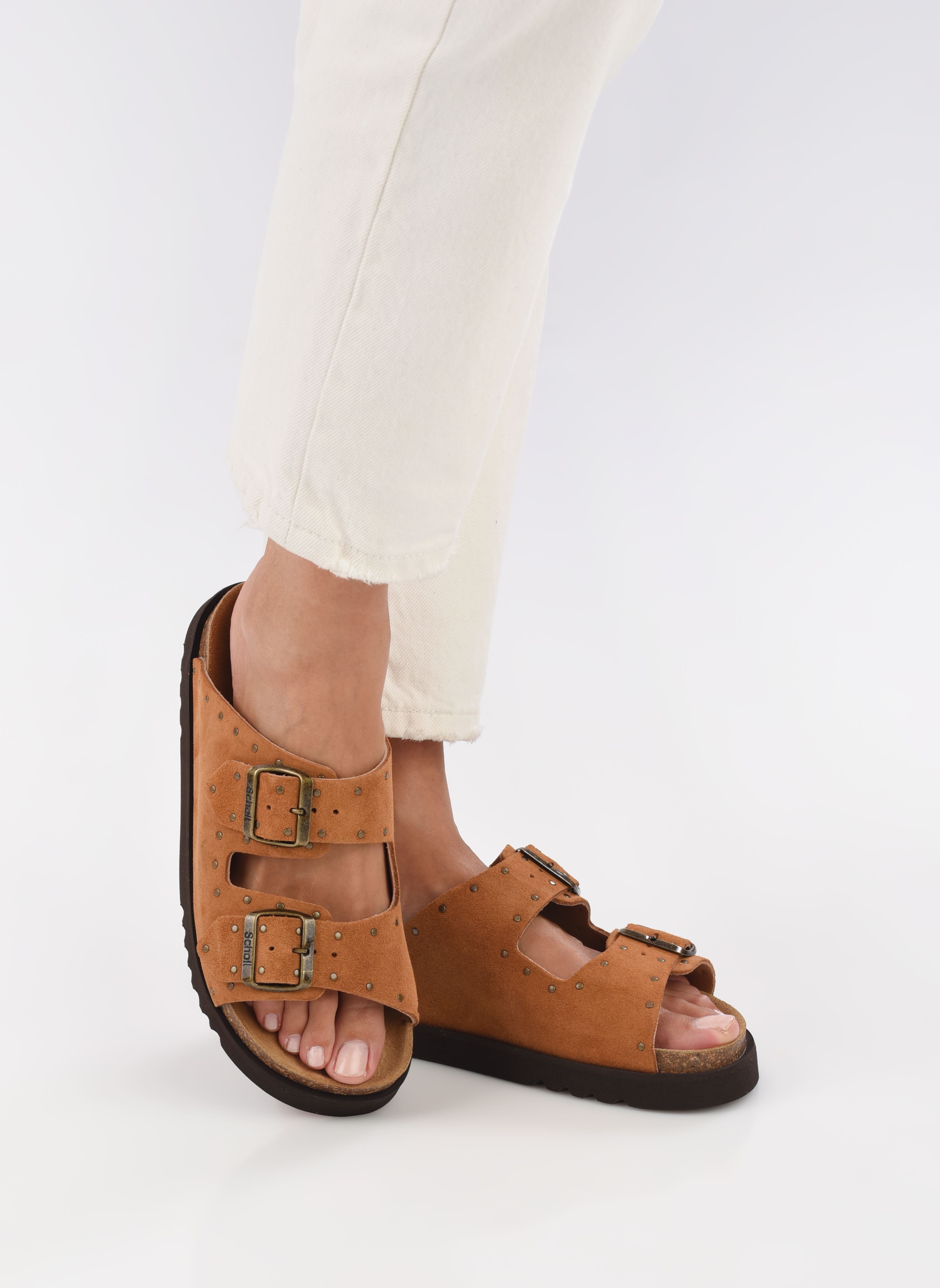 Pantoletten BEATRIZ COLLECTION damen braun Scholl Pantoletten BEATRIZ COLLECTION damen braun BROWN SUEDE + STUDS