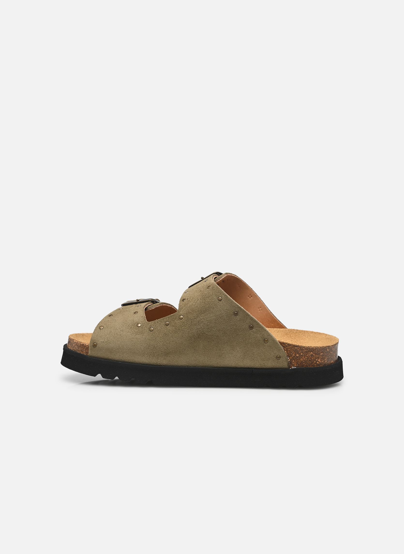 Muilen BEATRIZ COLLECTION dames groen Scholl Muilen BEATRIZ COLLECTION dames groen KHAKI SUEDE + STUDS