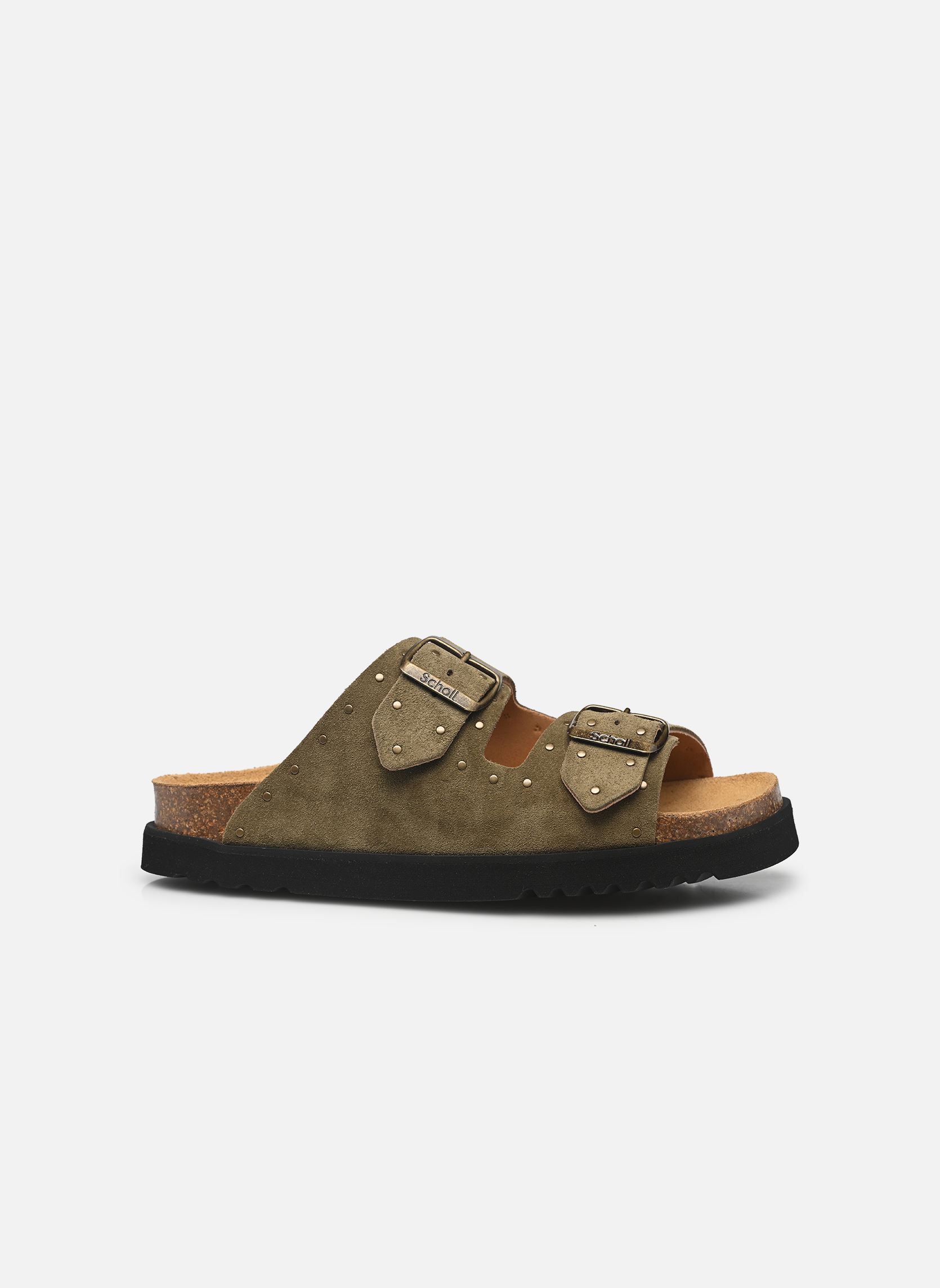 Muilen BEATRIZ COLLECTION dames groen Scholl Muilen BEATRIZ COLLECTION dames groen KHAKI SUEDE + STUDS