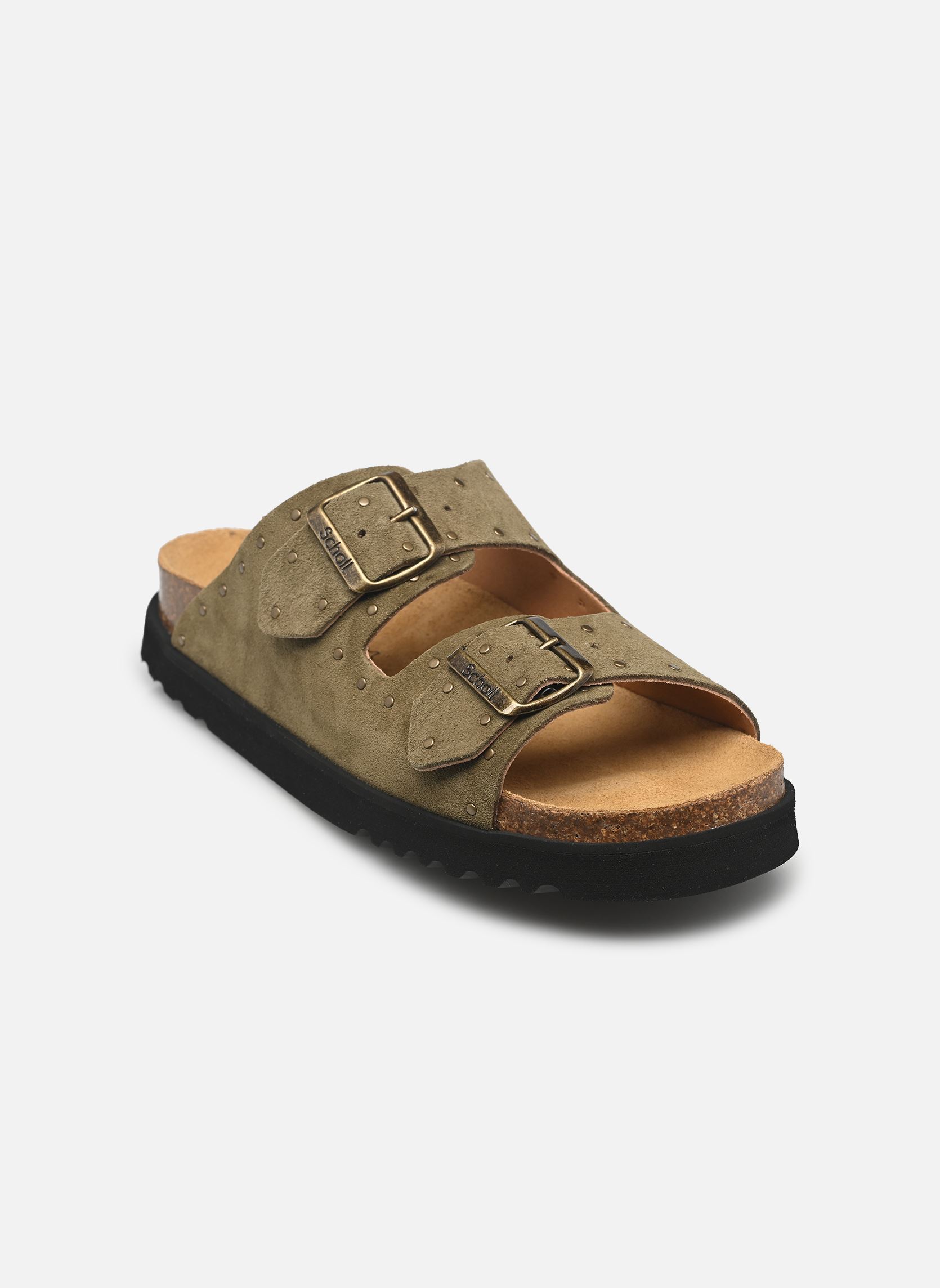 Muilen BEATRIZ COLLECTION dames groen Scholl Muilen BEATRIZ COLLECTION dames groen KHAKI SUEDE + STUDS