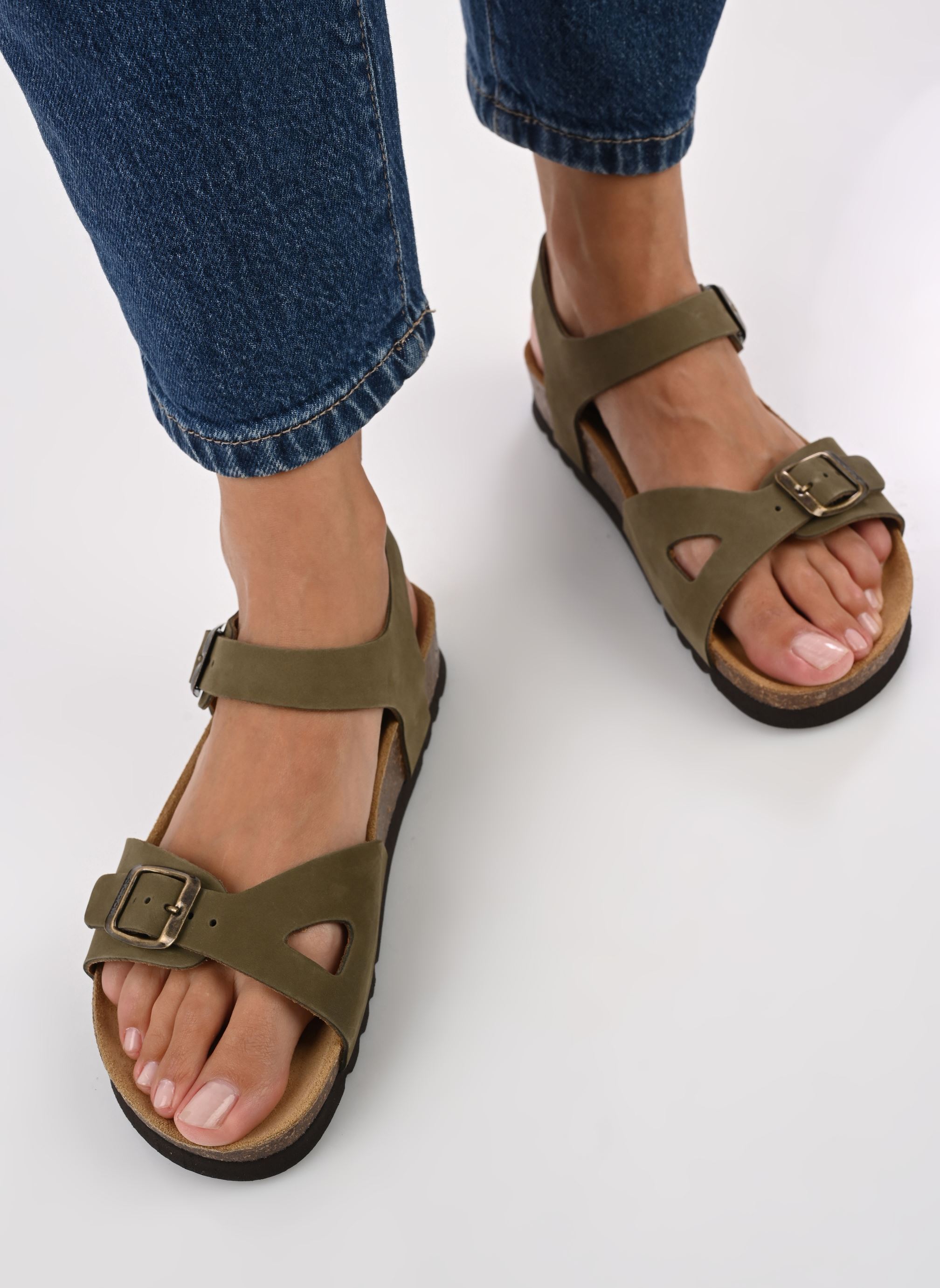 Sandalen LORRAINE COLLECTION dames groen Scholl Sandalen LORRAINE COLLECTION dames groen KHAKI NUBUCK