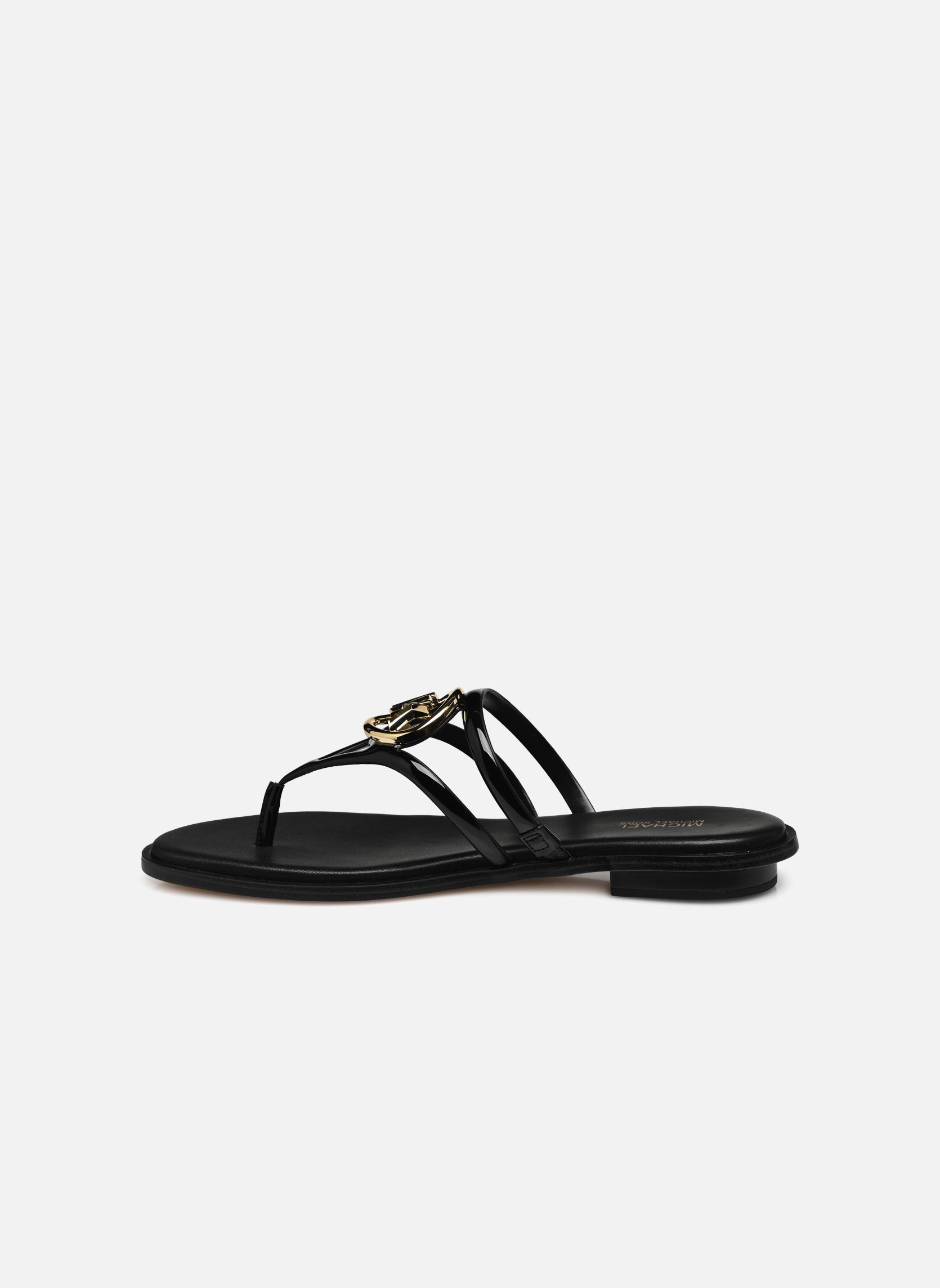 Mules HAMPTON FLAT SANDAL femme noir Michael Michael Kors Mules HAMPTON FLAT SANDAL femme noir Black