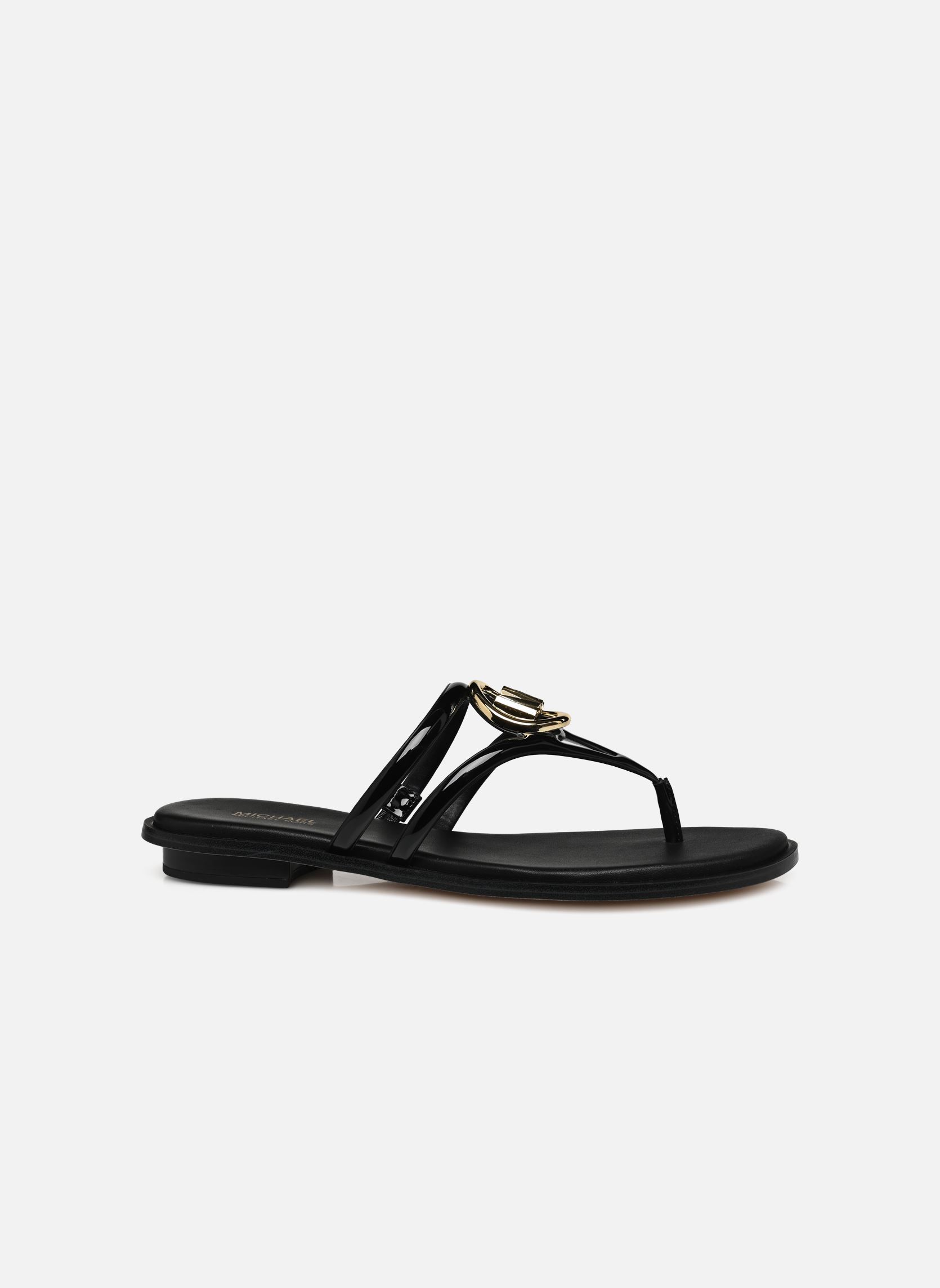 Mules HAMPTON FLAT SANDAL femme noir Michael Michael Kors Mules HAMPTON FLAT SANDAL femme noir Black