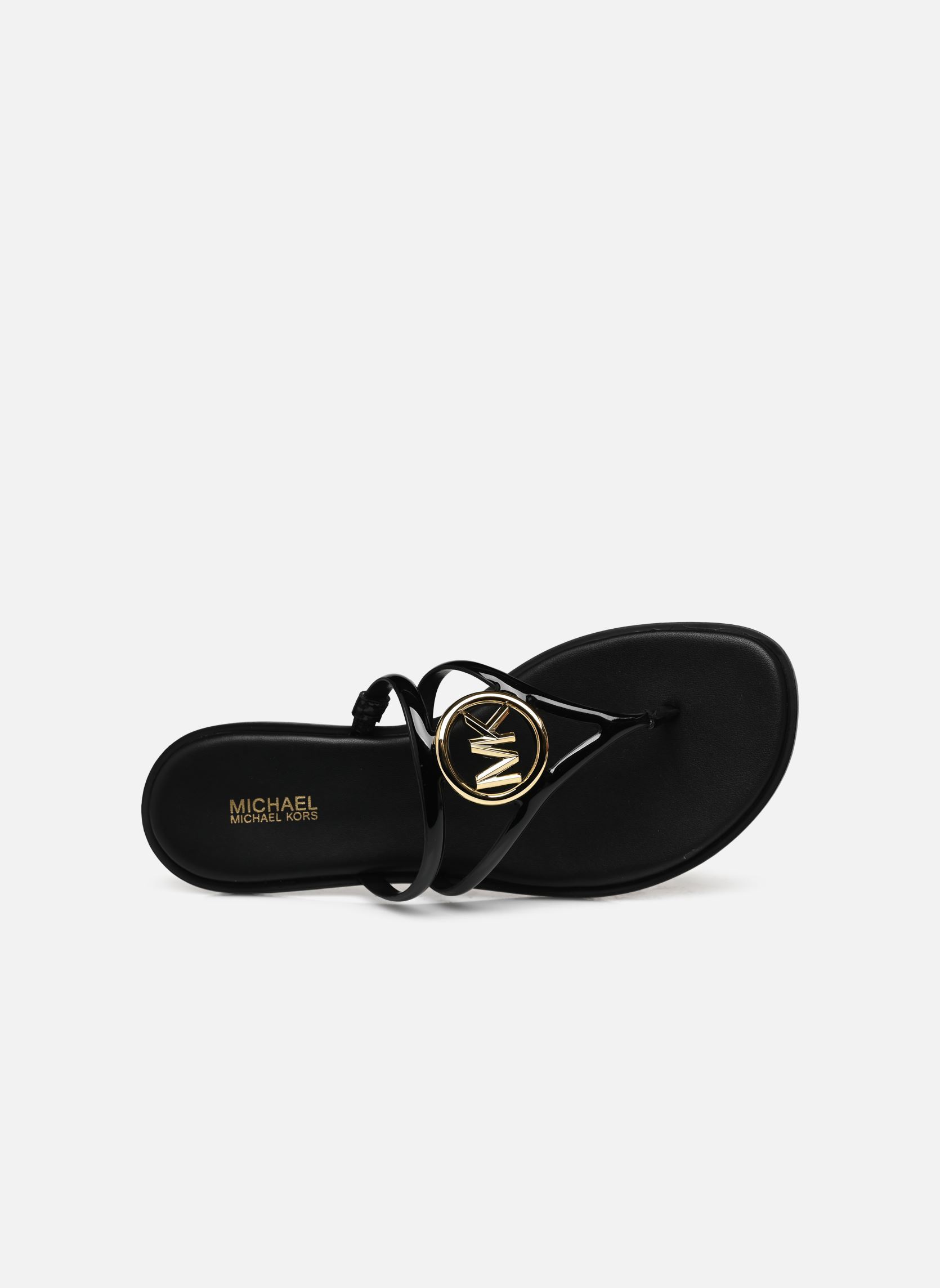 Mules HAMPTON FLAT SANDAL femme noir Michael Michael Kors Mules HAMPTON FLAT SANDAL femme noir Black