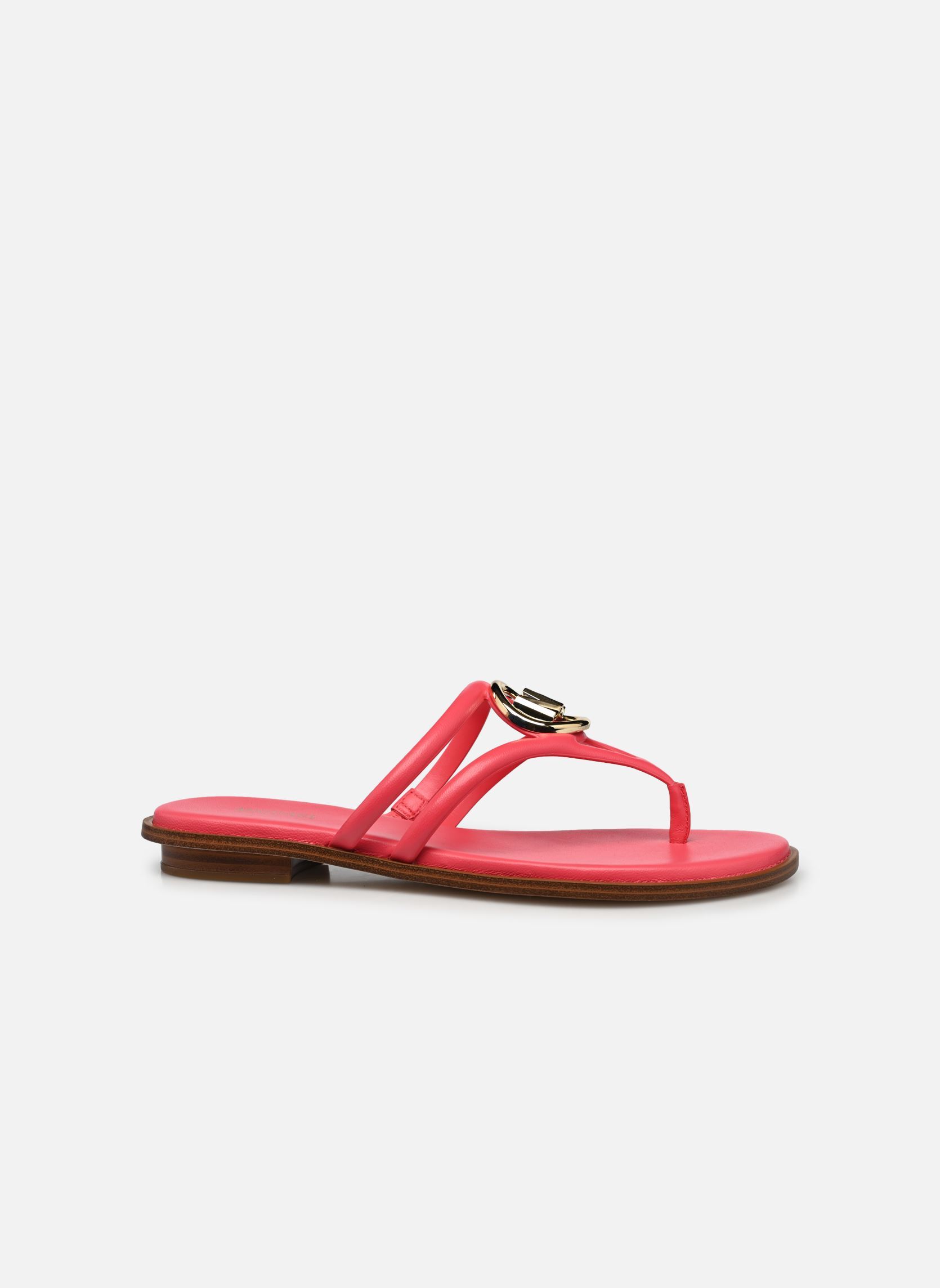Mules HAMPTON FLAT SANDAL femme rose Michael Michael Kors Mules HAMPTON FLAT SANDAL femme rose Geranium