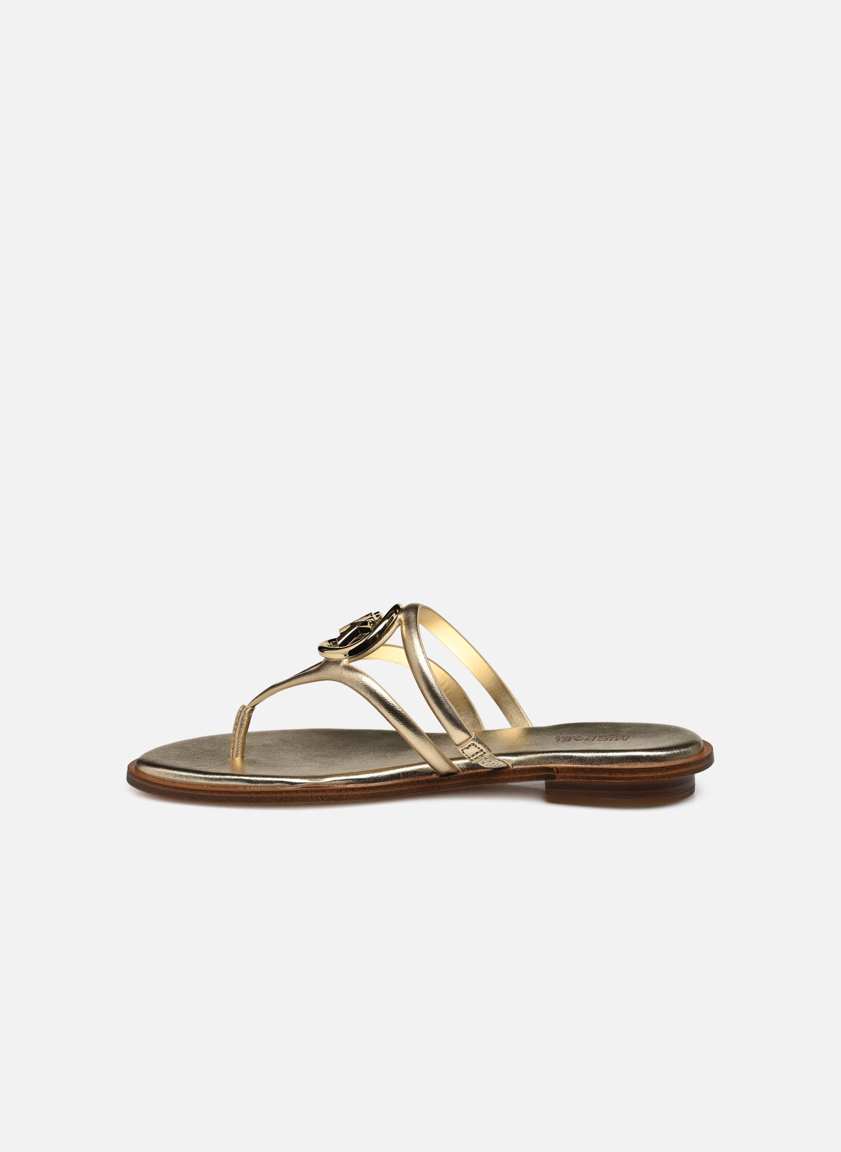 Mules HAMPTON FLAT SANDAL femme or et bronze Michael Michael Kors Mules HAMPTON FLAT SANDAL femme or et bronze Pale Gold