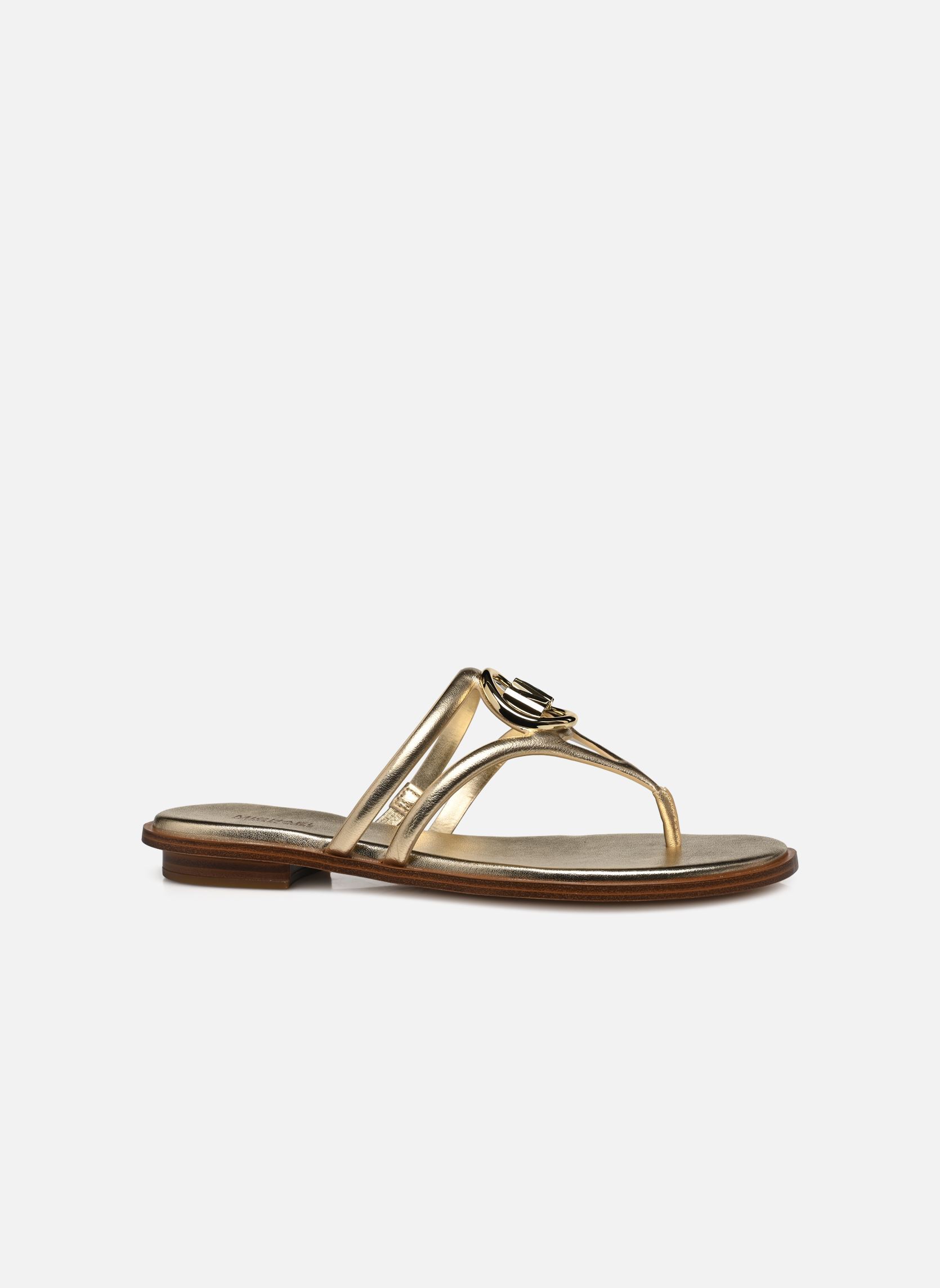 Mules HAMPTON FLAT SANDAL femme or et bronze Michael Michael Kors Mules HAMPTON FLAT SANDAL femme or et bronze Pale Gold