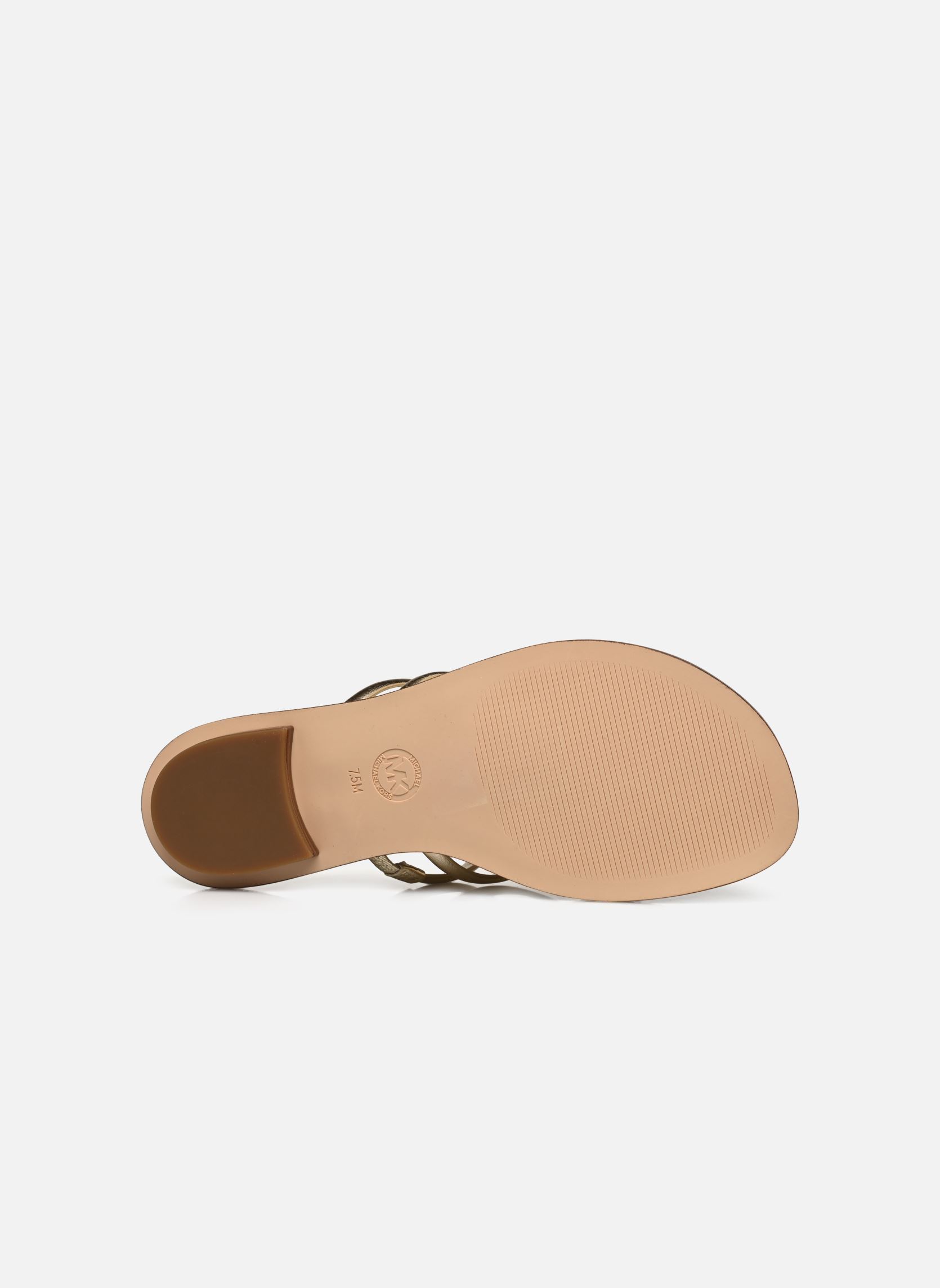 Mules HAMPTON FLAT SANDAL femme or et bronze Michael Michael Kors Mules HAMPTON FLAT SANDAL femme or et bronze Pale Gold
