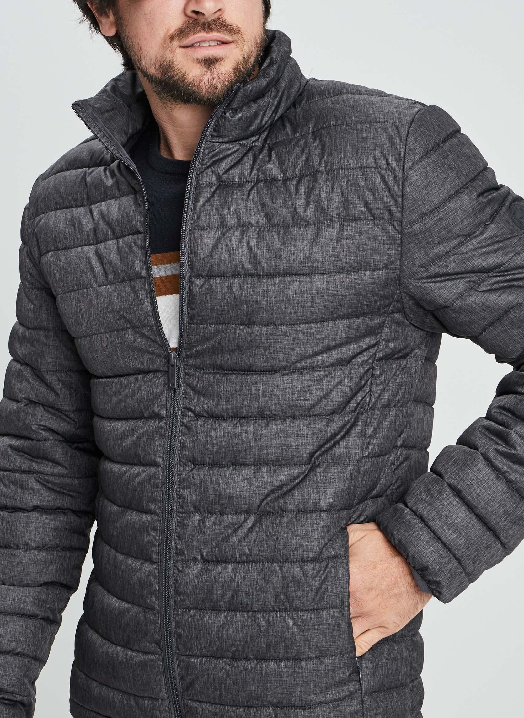 Doudounes Cre1Cocoon_Col homme gris CREEKS Doudounes Cre1Cocoon_Col homme gris Gris Fonce