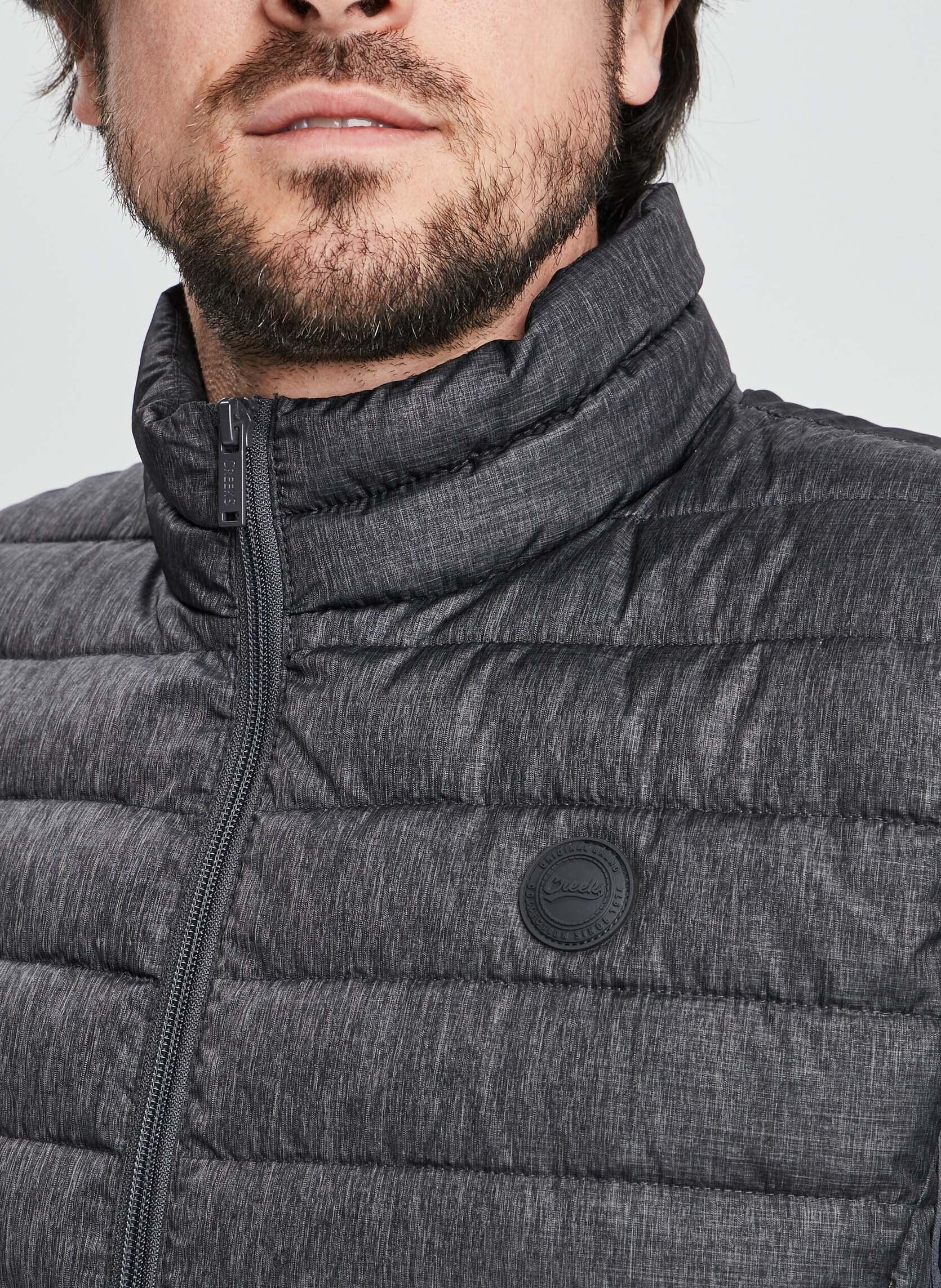 Doudounes sans manches Cre1Cocoonsm homme gris CREEKS Doudounes sans manches Cre1Cocoonsm homme gris Gris Fonce