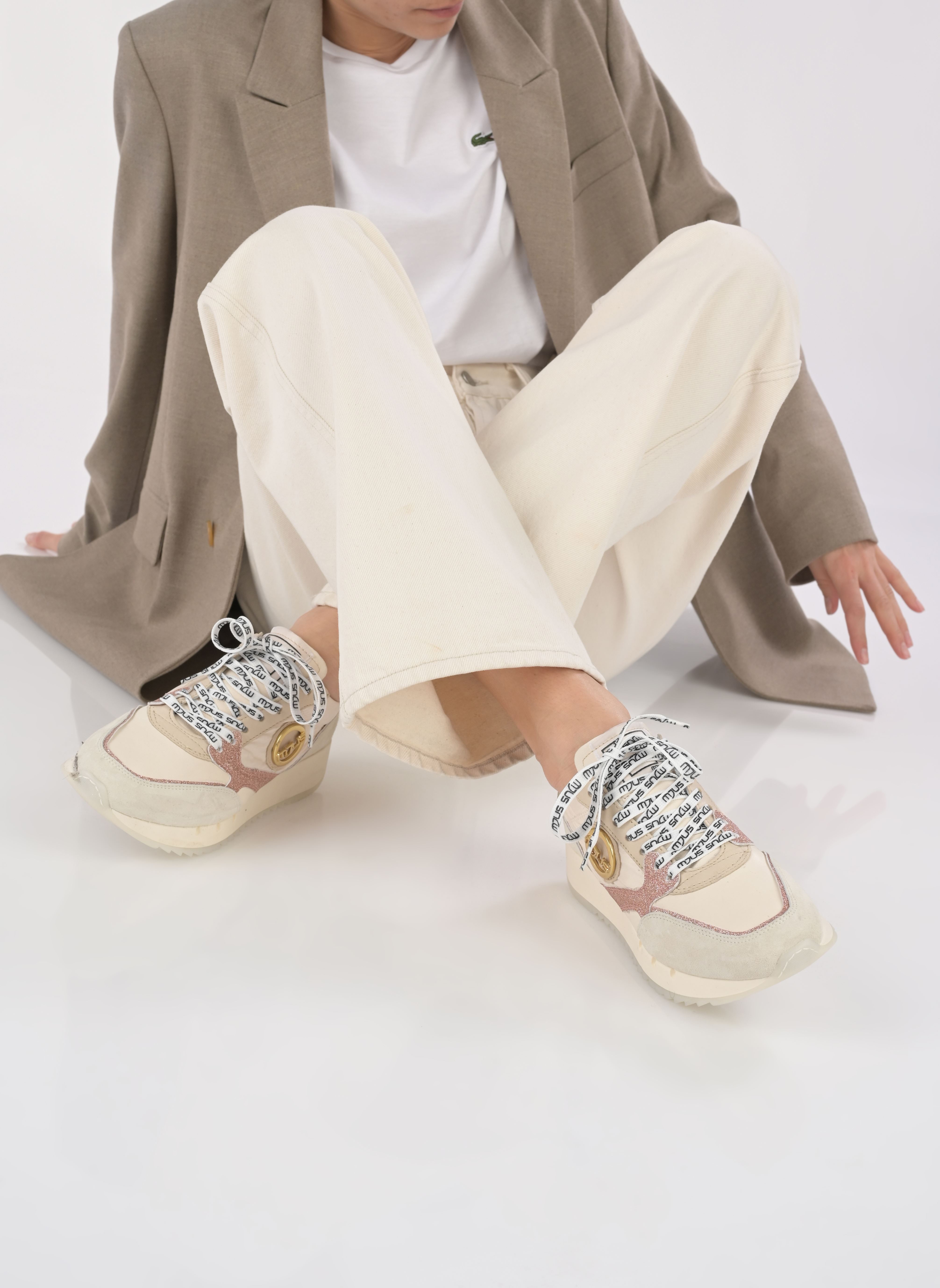 Niedrige Sneaker MINA T36104 damen beige Mjus Niedrige Sneaker MINA T36104 damen beige Latte+Salmone+Latte+Cappuccino