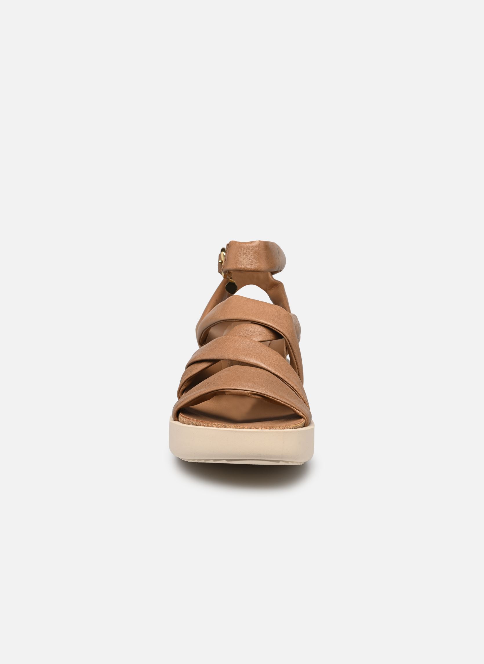 Sandales compensées et plateformes TIPA T18001 femme marron Mjus Sandales compensées et plateformes TIPA T18001 femme marron Sella+Beige