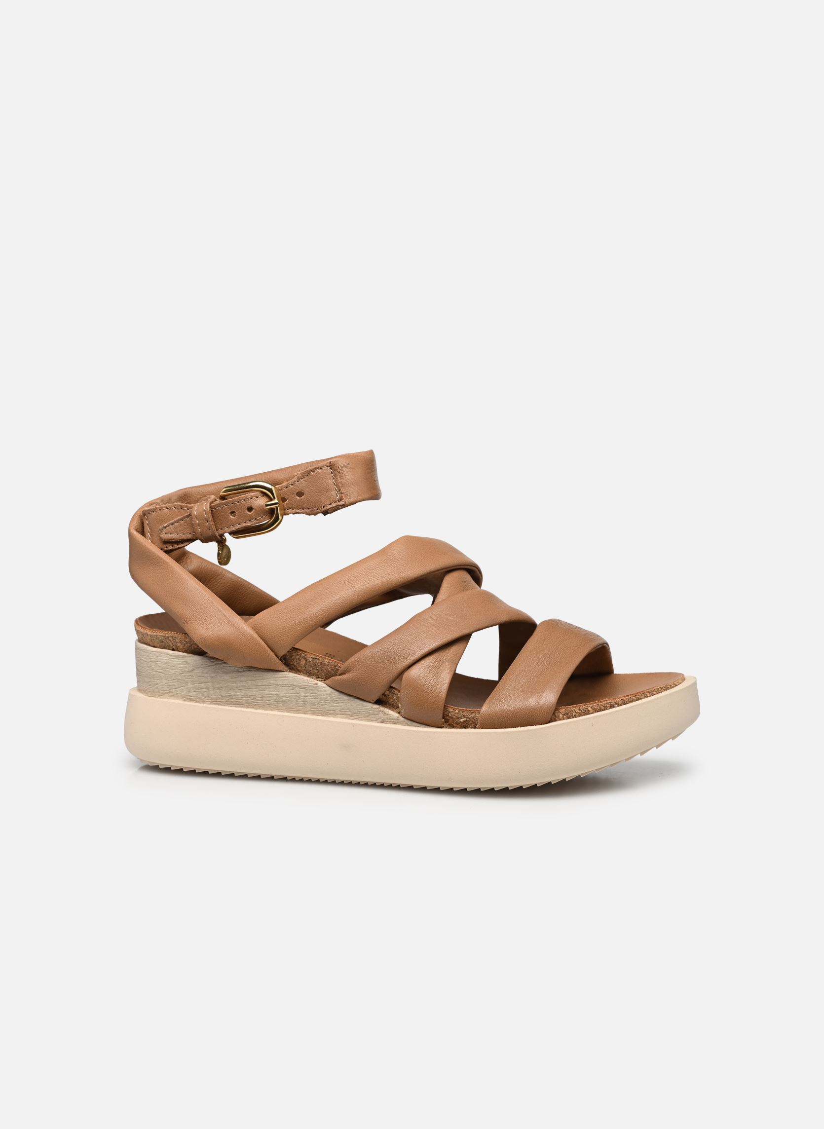 Sandales compensées et plateformes TIPA T18001 femme marron Mjus Sandales compensées et plateformes TIPA T18001 femme marron Sella+Beige