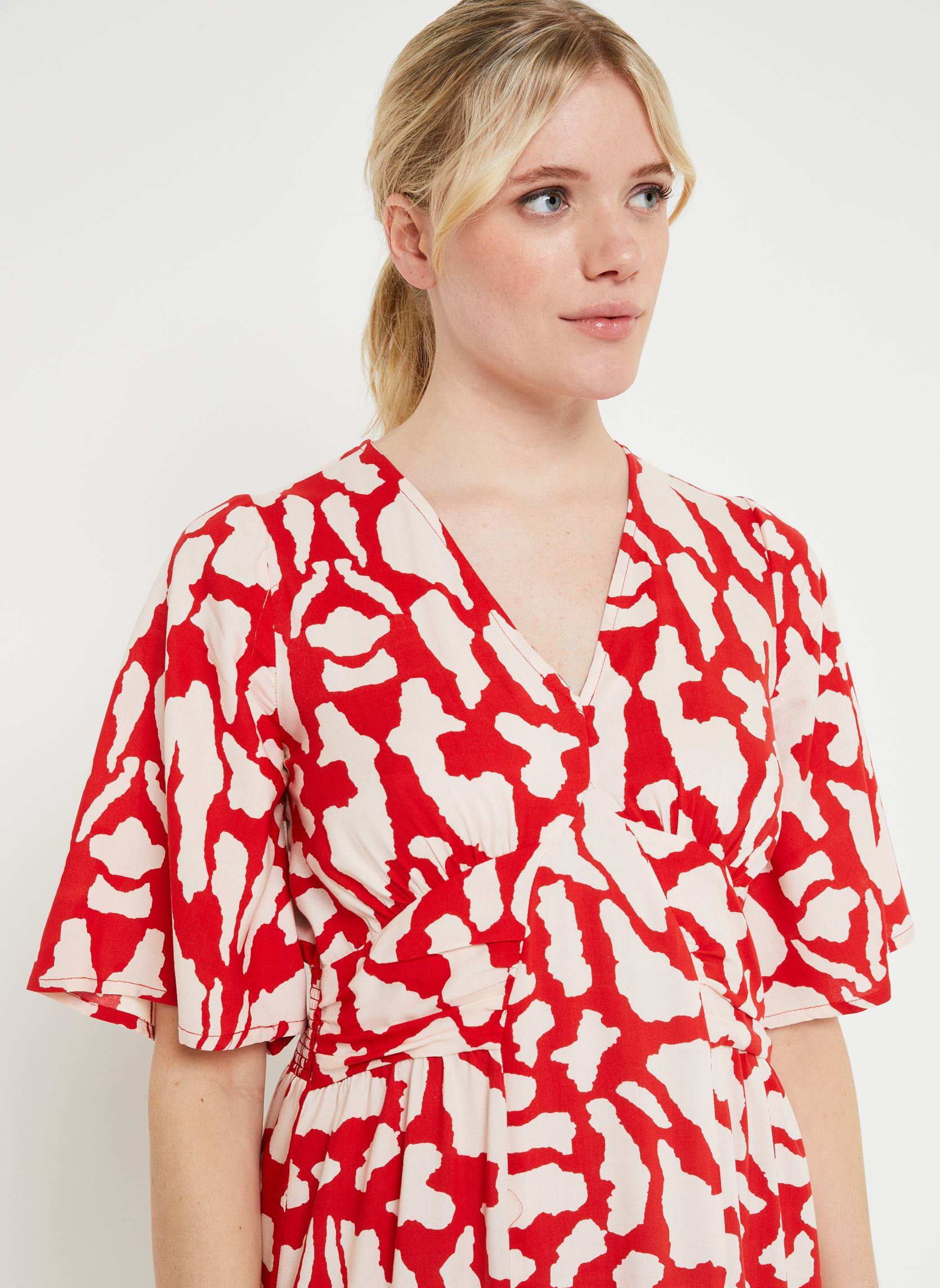 Lange jurken Onjello dames rood An'ge Lange jurken Onjello dames rood AKIRA ROUGE