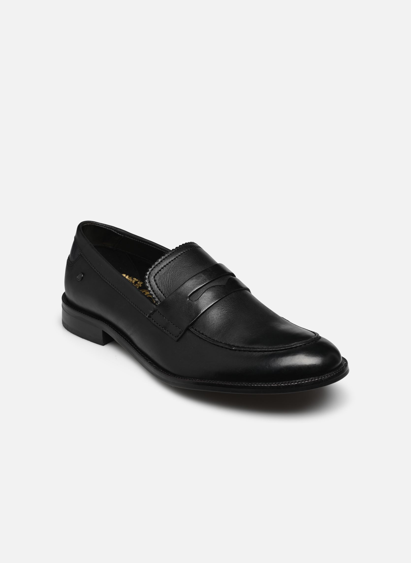 Mocassins DANBURY homme noir Base London Mocassins DANBURY homme noir BLACK BURNISHED