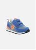 Chaussures Vintage MOD'8 – Cuir Bleu, Taille 30, Plat – Neuf Avec Emballage – Fille