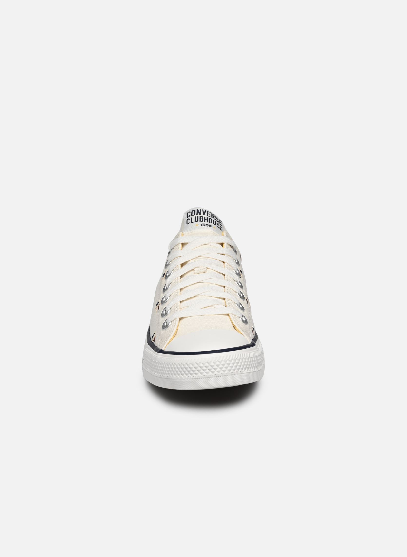 Leinen-Sneaker Chuck Taylor All Star Clubhouse Ox M herren weiß Converse Leinen-Sneaker Chuck Taylor All Star Clubhouse Ox M herren weiß EGRET/RED OAK
