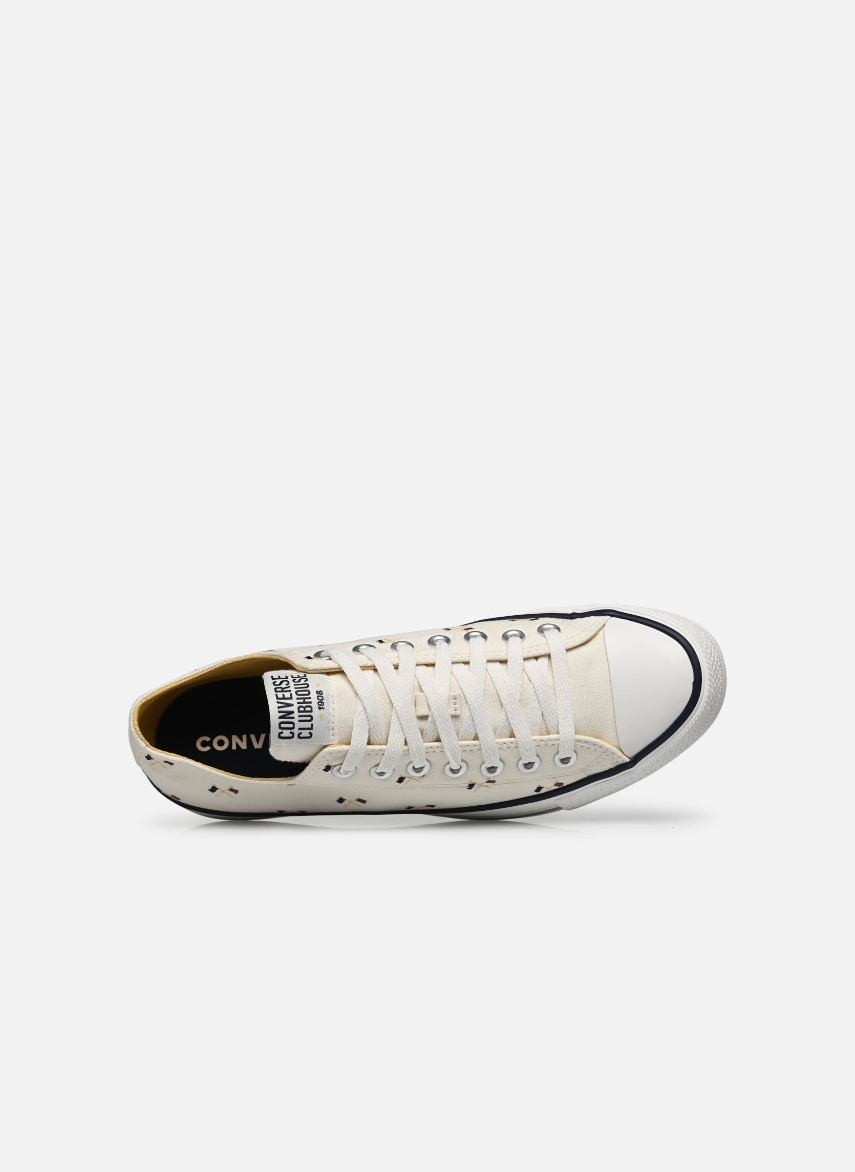 Leinen-Sneaker Chuck Taylor All Star Clubhouse Ox M herren weiß Converse Leinen-Sneaker Chuck Taylor All Star Clubhouse Ox M herren weiß EGRET/RED OAK