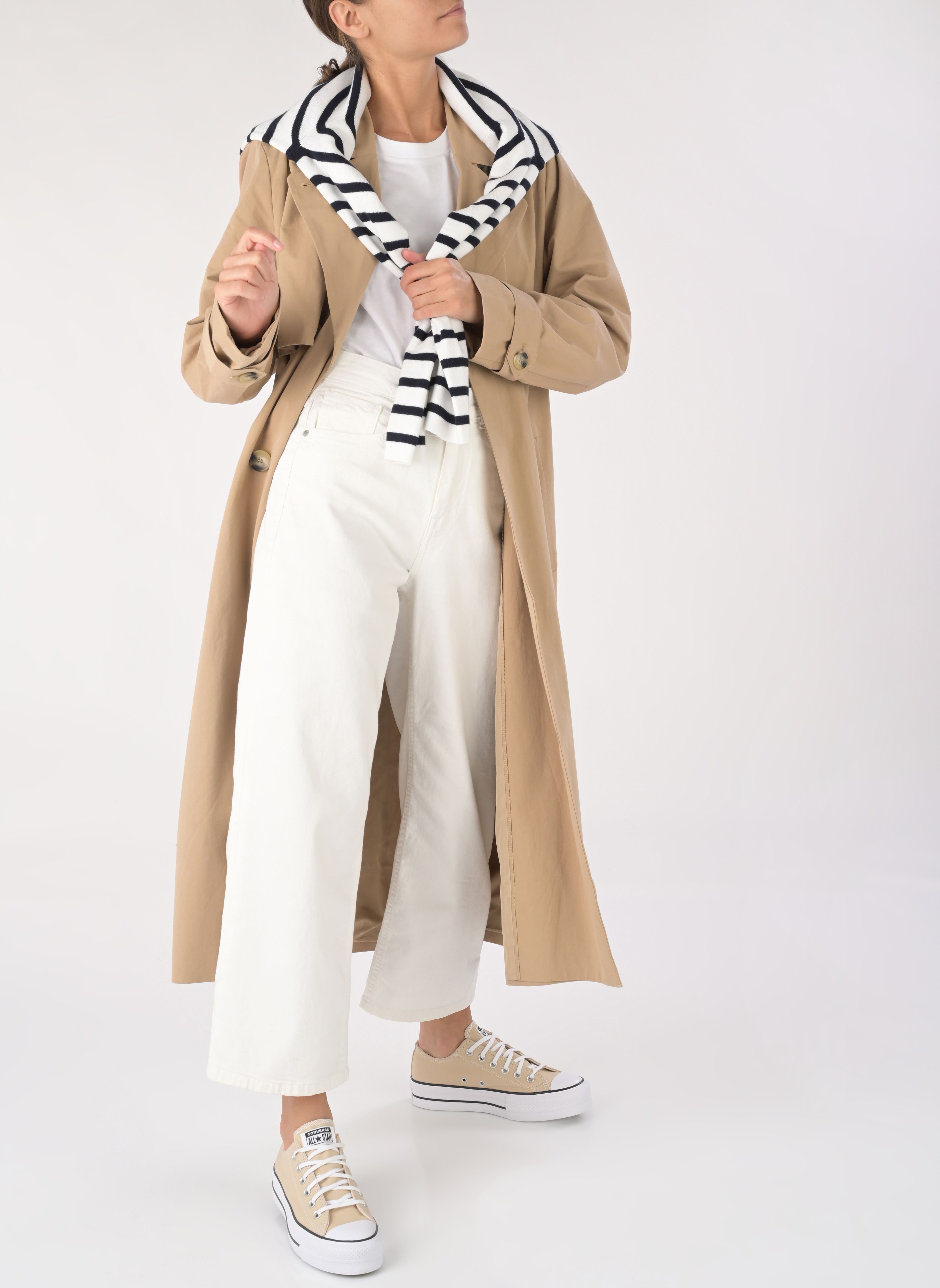 Baskets toile Chuck Taylor All Star Lift Platform Seas femme beige Converse Baskets toile Chuck Taylor All Star Lift Platform Seas femme beige OAT MILK