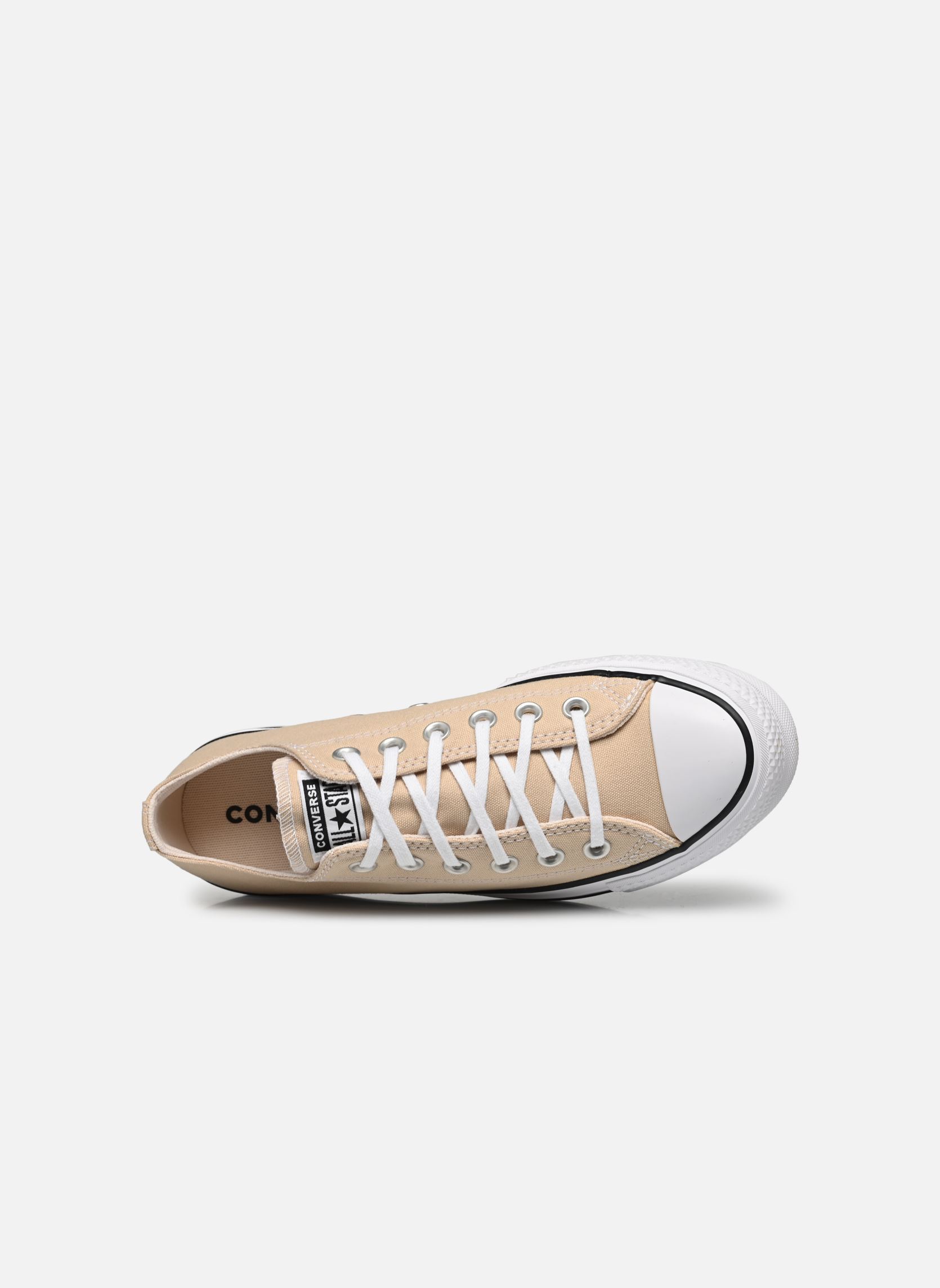 Baskets toile Chuck Taylor All Star Lift Platform Seas femme beige Converse Baskets toile Chuck Taylor All Star Lift Platform Seas femme beige OAT MILK