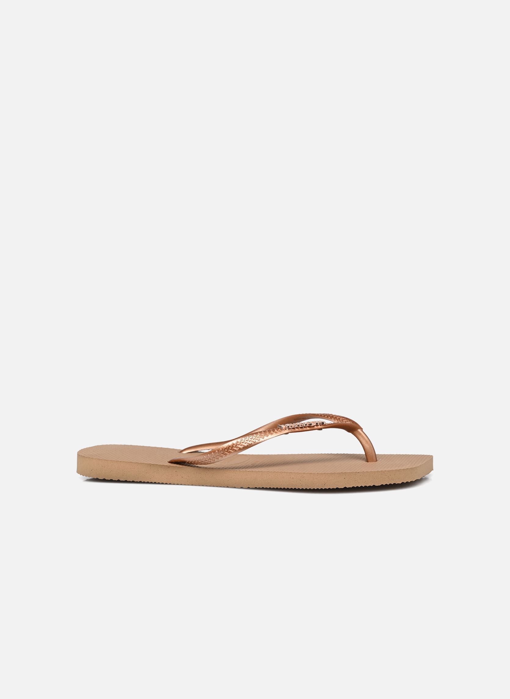 Tongs Slim Square Logo Metallic femme rose Havaianas Tongs Slim Square Logo Metallic femme rose ROSE GOLD/ROSE GOLD