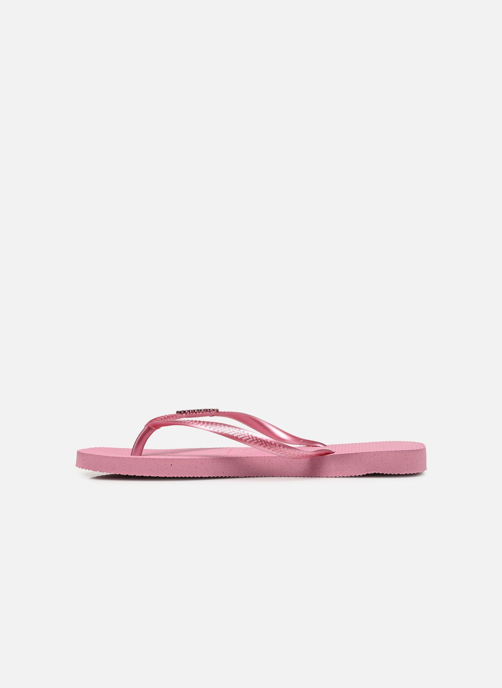 Flip-Flops Slim Square Logo Metallic damen rosa Havaianas Flip-Flops Slim Square Logo Metallic damen rosa ROSE CHIFFOM
