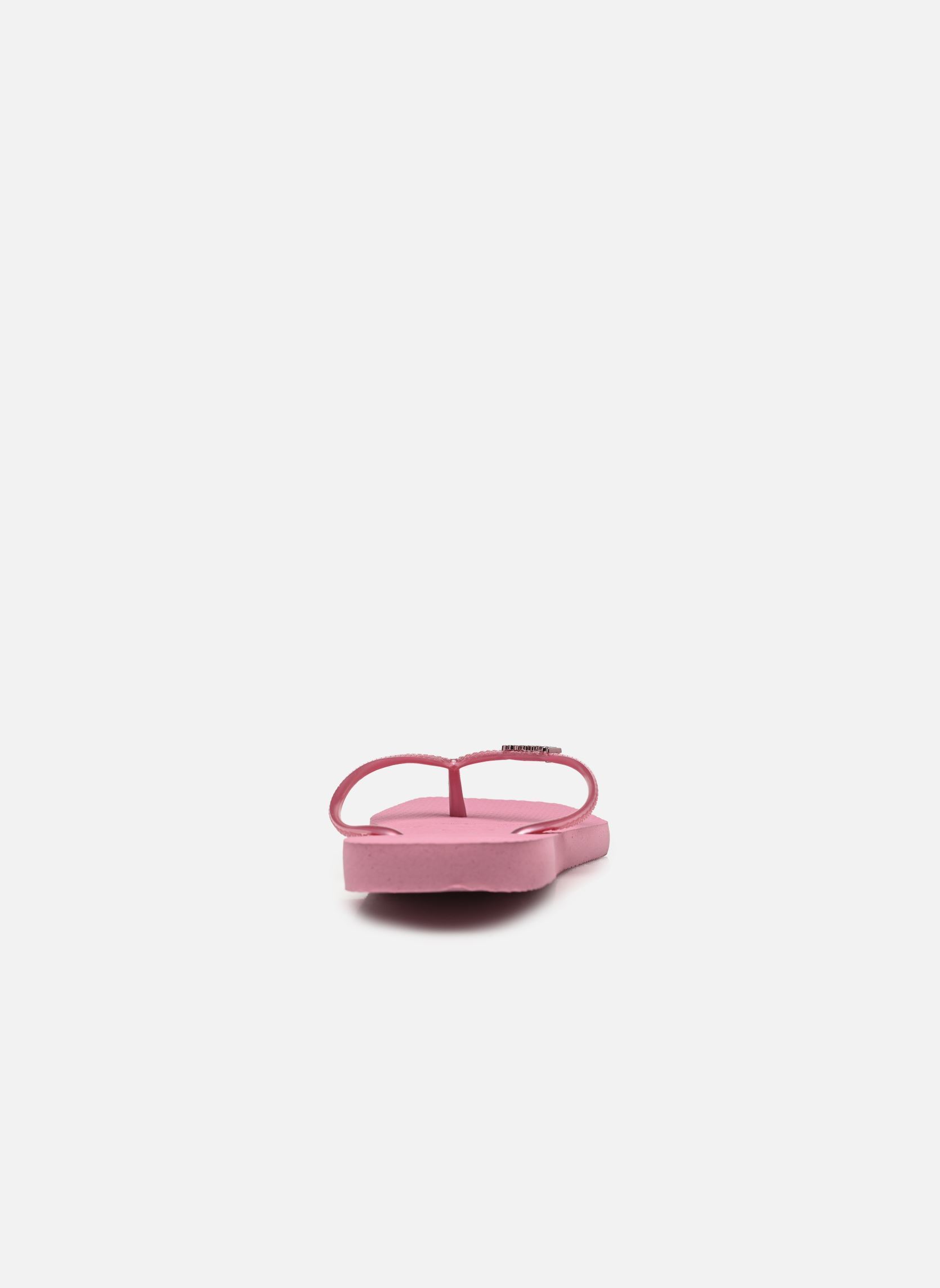 Flip-Flops Slim Square Logo Metallic damen rosa Havaianas Flip-Flops Slim Square Logo Metallic damen rosa ROSE CHIFFOM